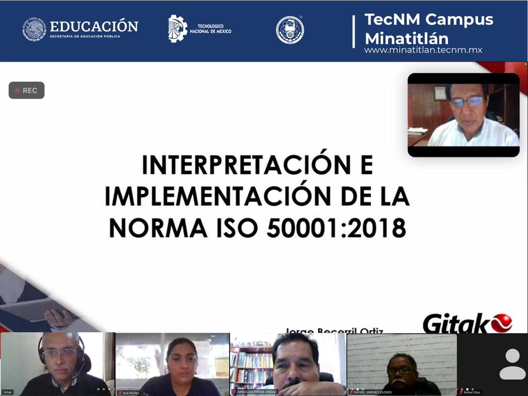 CURSO “INTERPRETACIÓN DE LA NORMA ISO 50001:2018”