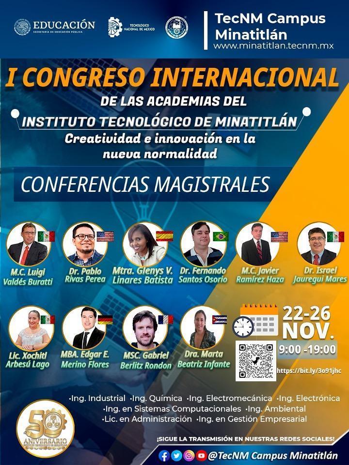 PRIMER CONGRESO INTERNACIONAL DE LAS ACADEMIAS DEL INSTITUTO TECNOLÓGICO DE MINATITLÁN