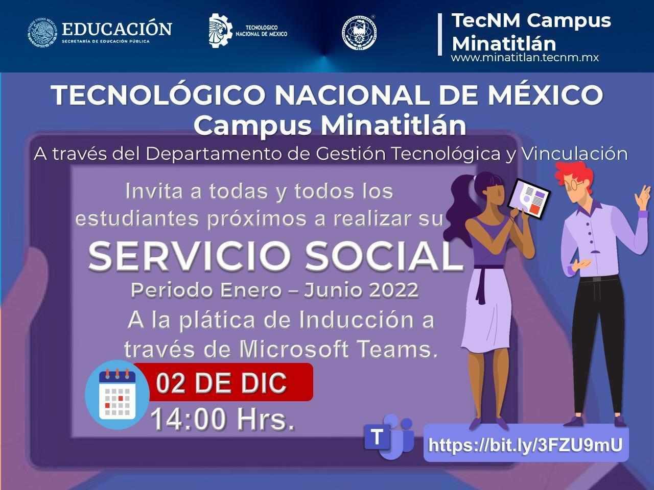 PLÁTICA DE INDUCCIÓN SERVICIO SOCIAL (PERIODO ENERO – JUNIO 2022)