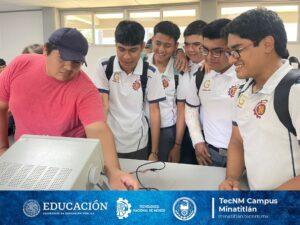 JÓVENES DEL CBTIS 48 VISITAN TECMINA PARA CONOCER SU OFERTA EDUCATIVA