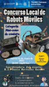 ¡ASISTE AL CONCURSO LOCAL DE ROBOTS MÓVILES!