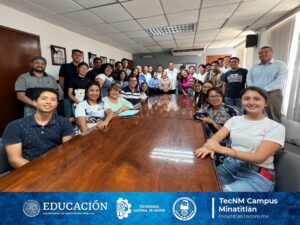 DIRECTOR DEL TECMINA SE REÚNE CON DELEGACIÓN DE ESTUDIANTES QUIENES PARTICIPARÁN EN LA ETAPA REGIONAL INNOVATECNM 2023 EN LA CD. DE TUXTLA GUTIÉRREZ, CHIS.