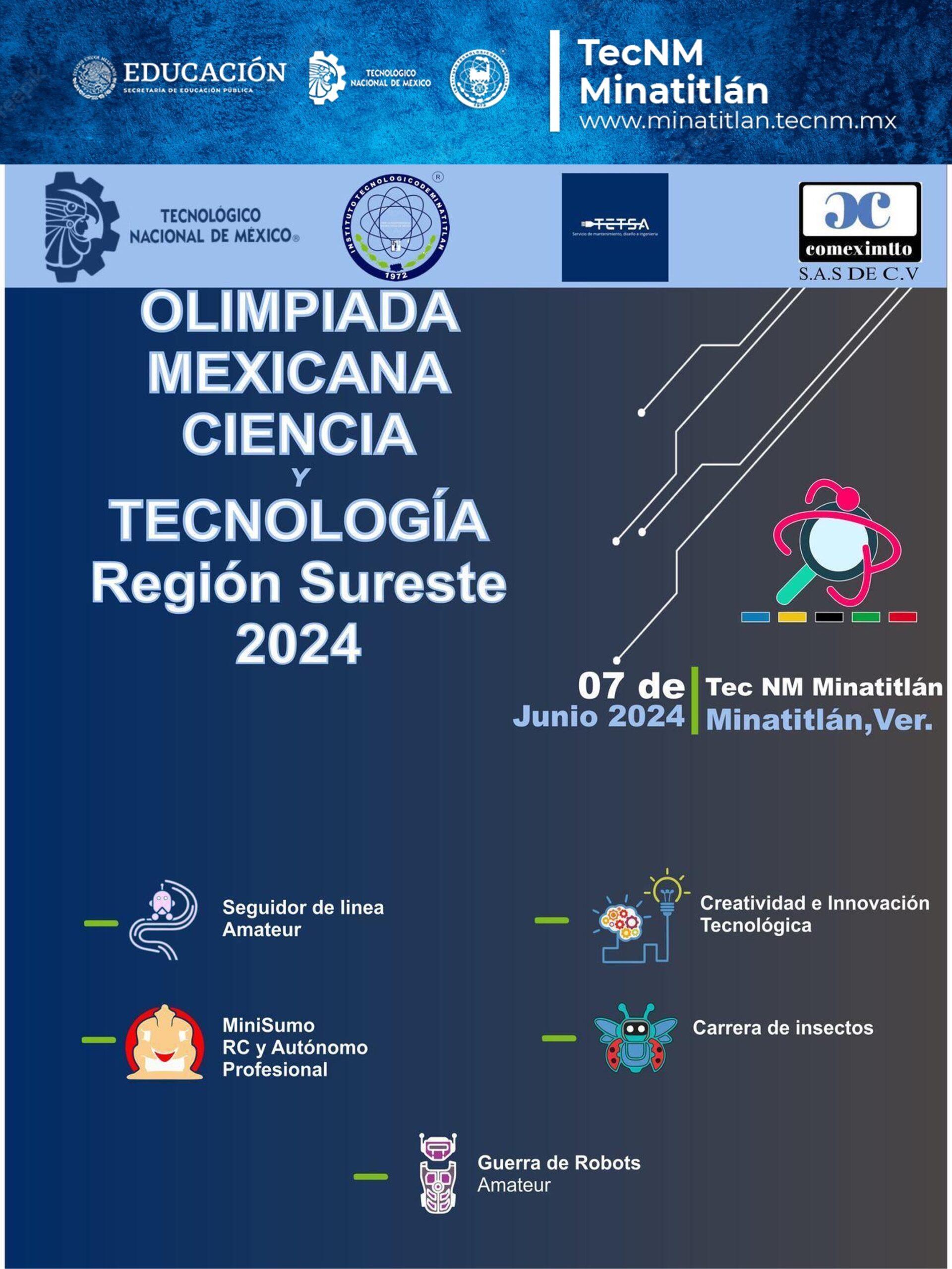 OLIMPIADA MEXICANA DE CIENCIA Y TECNOLOGÍA – REGIÓN SURESTE 2024
