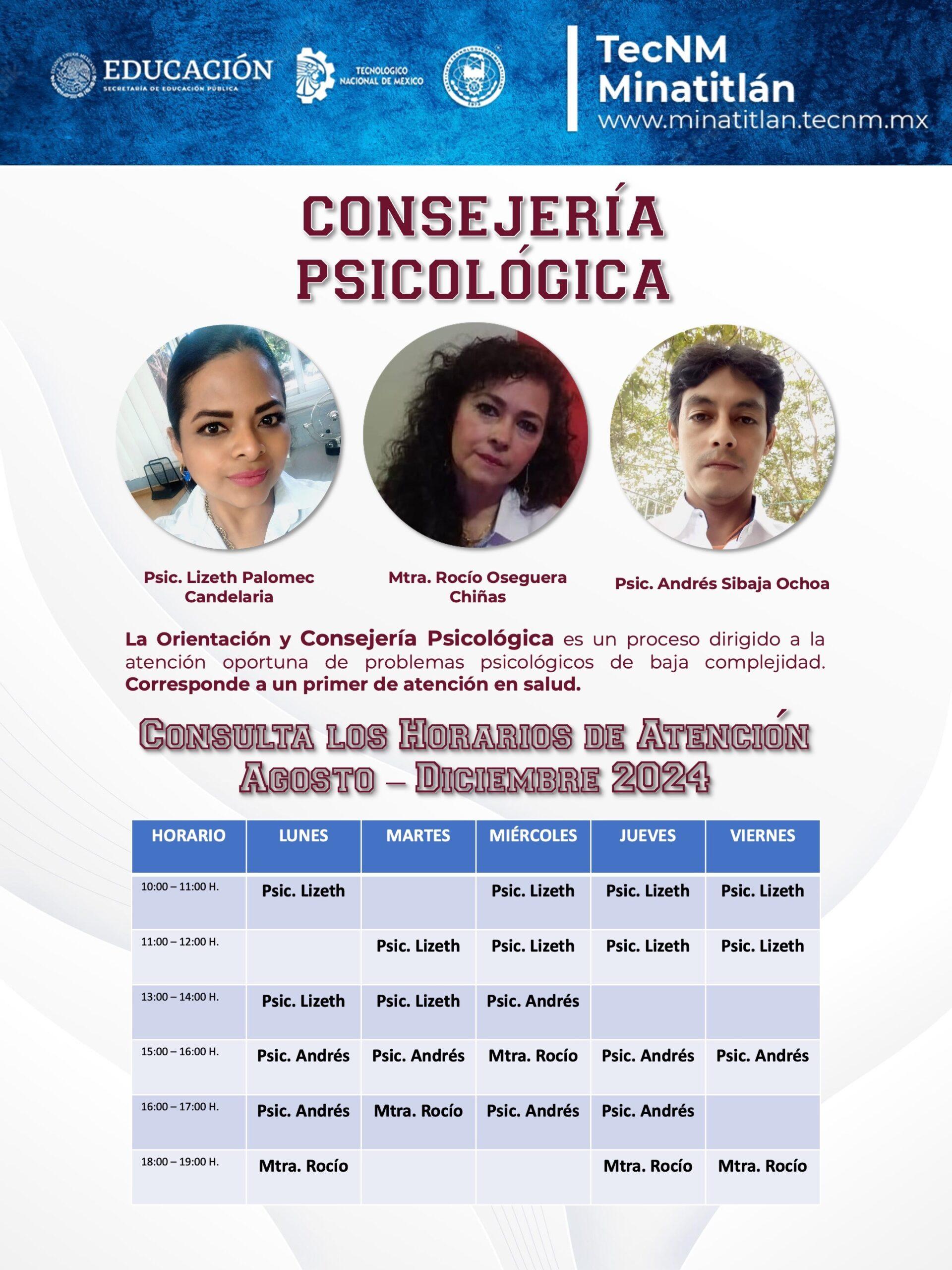 PROGRAMA DE CONSEJERÍA PSICOLÓGICA