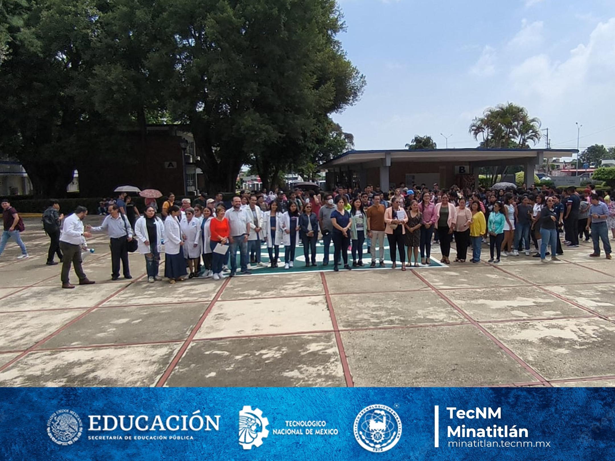 TECNOLÓGICO DE MINATITLÁN PARTICIPA EN SIMULACRO NACIONAL POR SISMO 2024