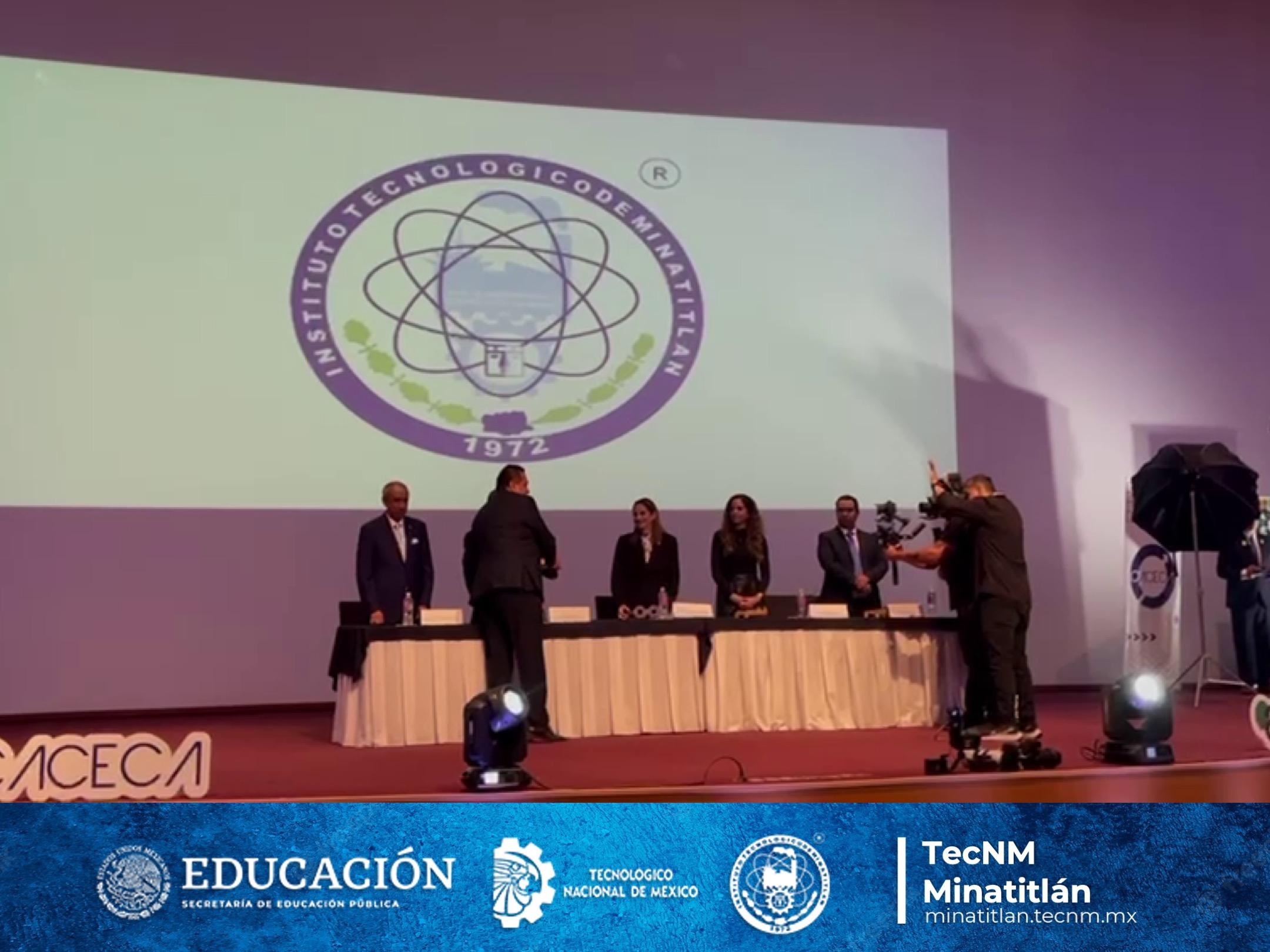 TECNM MINATITLÁN RECIBE RECONOCIMIENTO A LA EXCELENCIA EDUCATIVA POR CACECA EN CEREMONIA NACIONAL