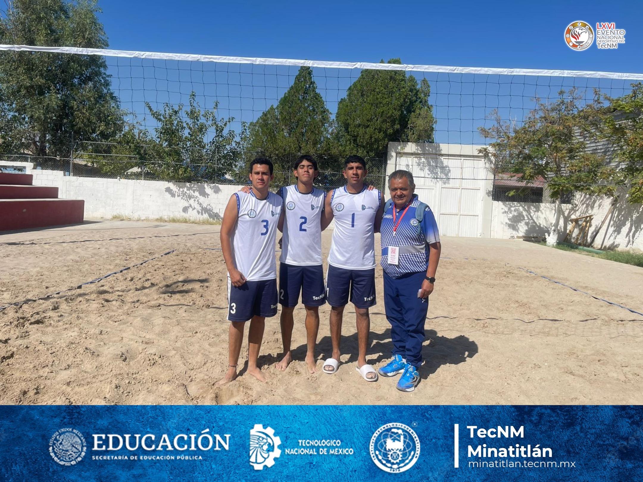 ¡FELICIDADES A NUESTRA SELECCIÓN DE VOLEIBOL VARONIL DE PLAYA DEL TECNOLÓGICO DE MINATITLÁN!