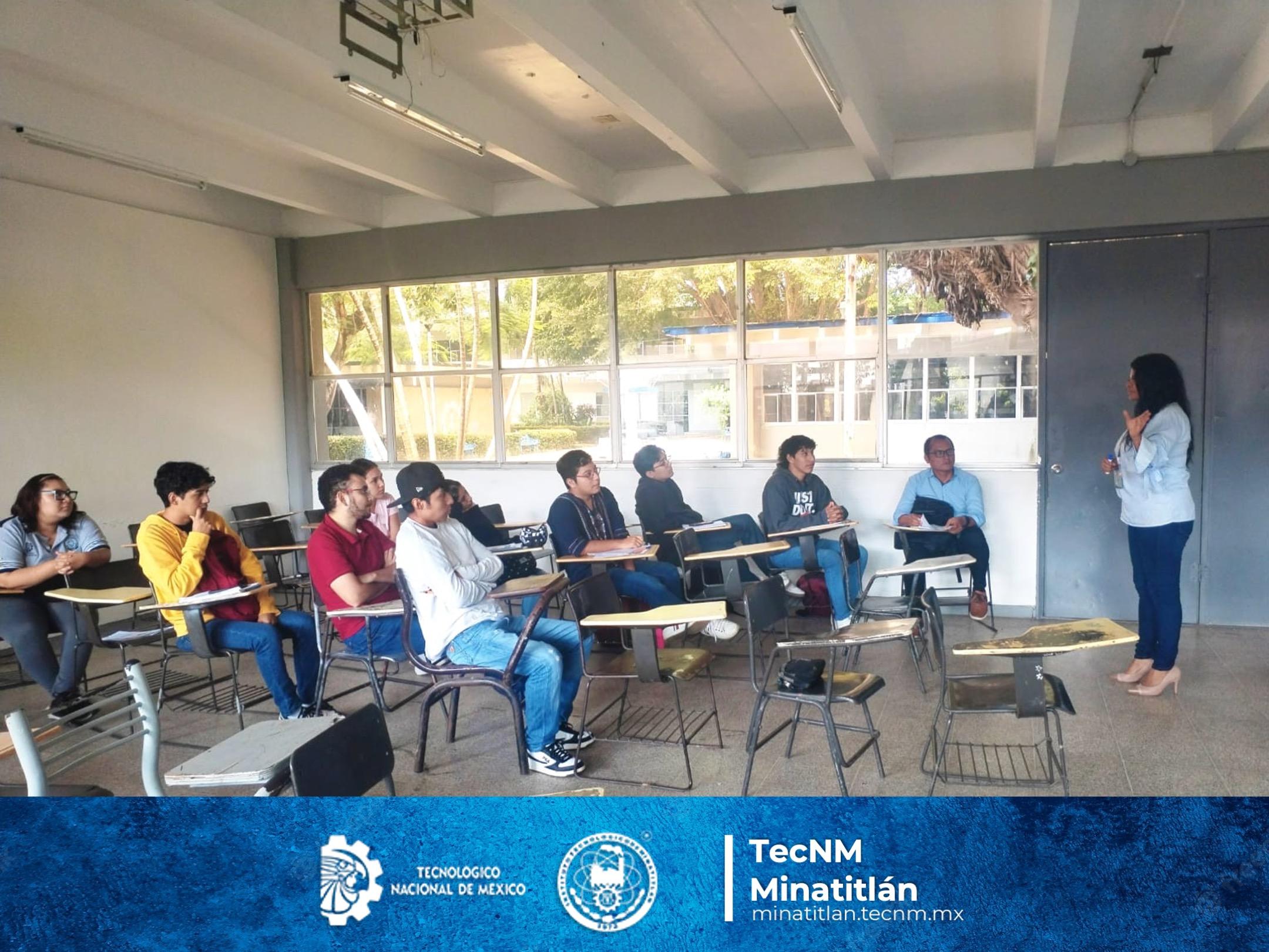 ESTUDIANTES DEL TECNM MINATITLÁN RECIBEN CHARLA SOBRE CONSEJERÍA PSICOLÓGICA Y HÁBITOS DE ESTUDIO