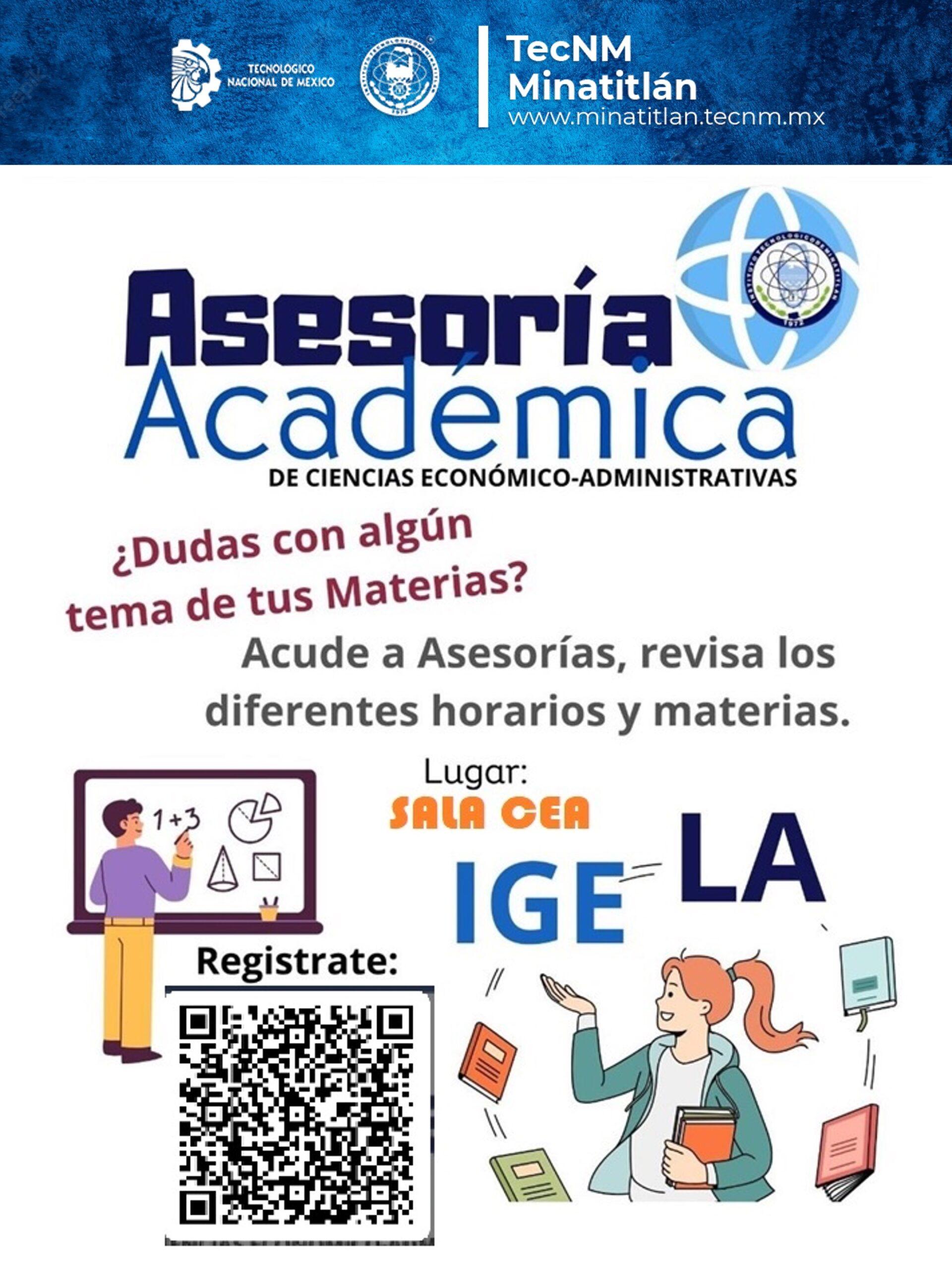 ASESORÍA ACADÉMICA: INGENIERÍA EN GESTIÓN EMPRESARIAL Y LICENCIATURA EN ADMINISTRACIÓN 