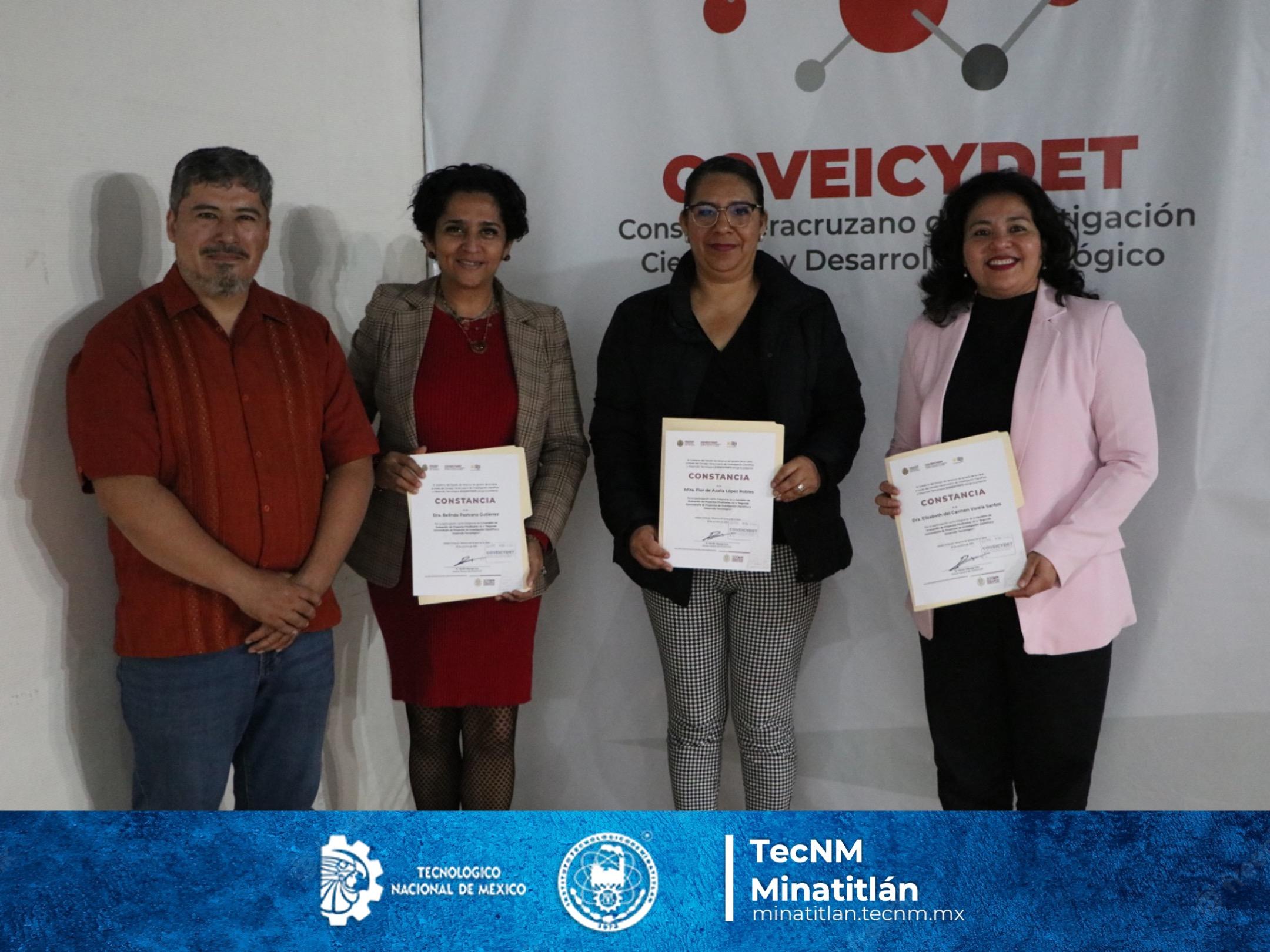 DESTACAN DOCENTES DEL TECNOLÓGICO DE MINATITLÁN EN EVALUACIÓN DE PROYECTOS ESTATALES