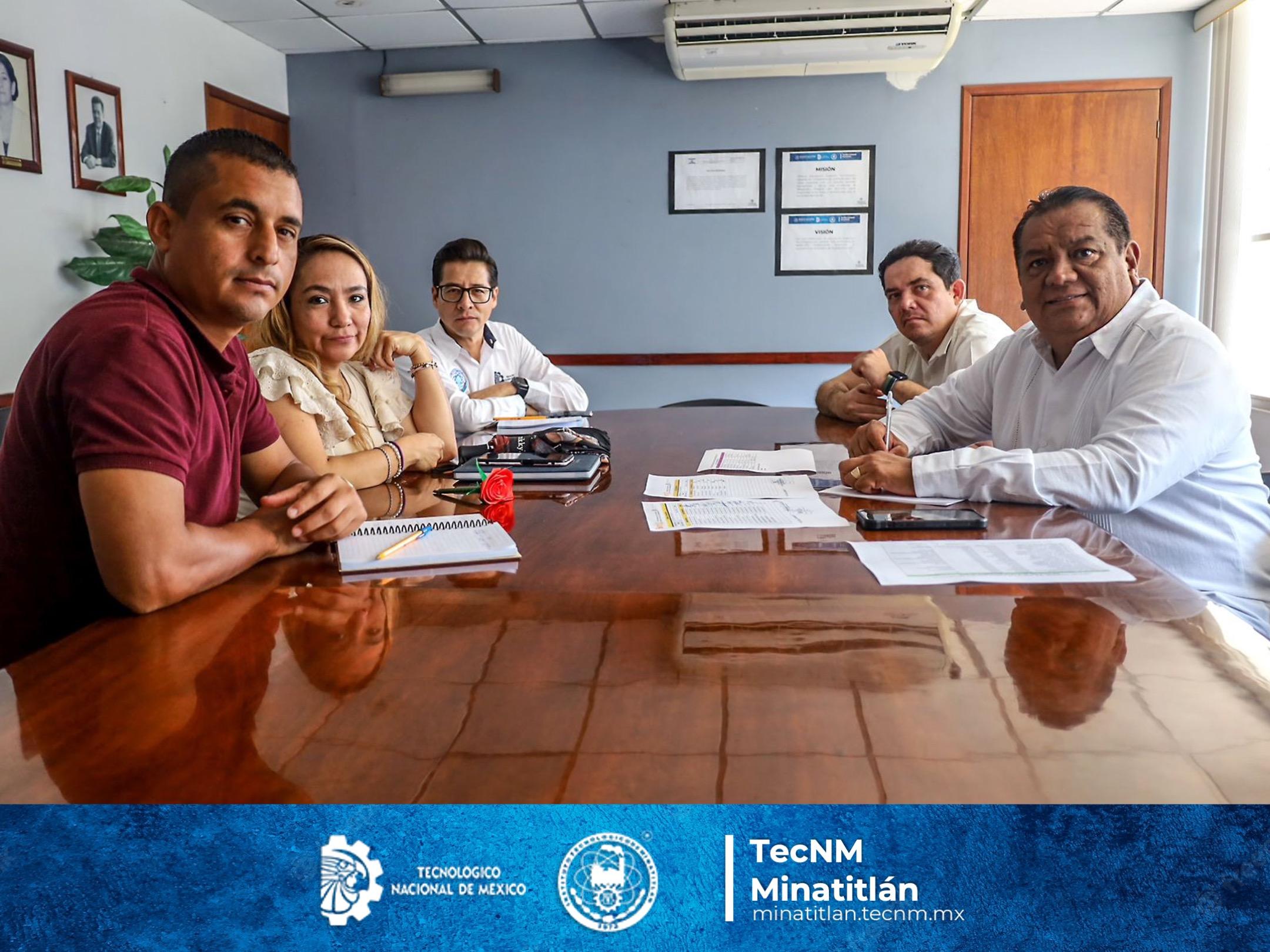 REUNIÓN DE TRABAJO ENTRE LA ADMINISTRACIÓN DEL I.T. MINATITLÁN Y LA DELEGACIÓN SINDICAL D-V-117 PARA DEFINIR LA PARTICIPACIÓN EN EL LXVI EVENTO NACIONAL DEPORTIVO DE LOS TRABAJADORES DEL TECNM