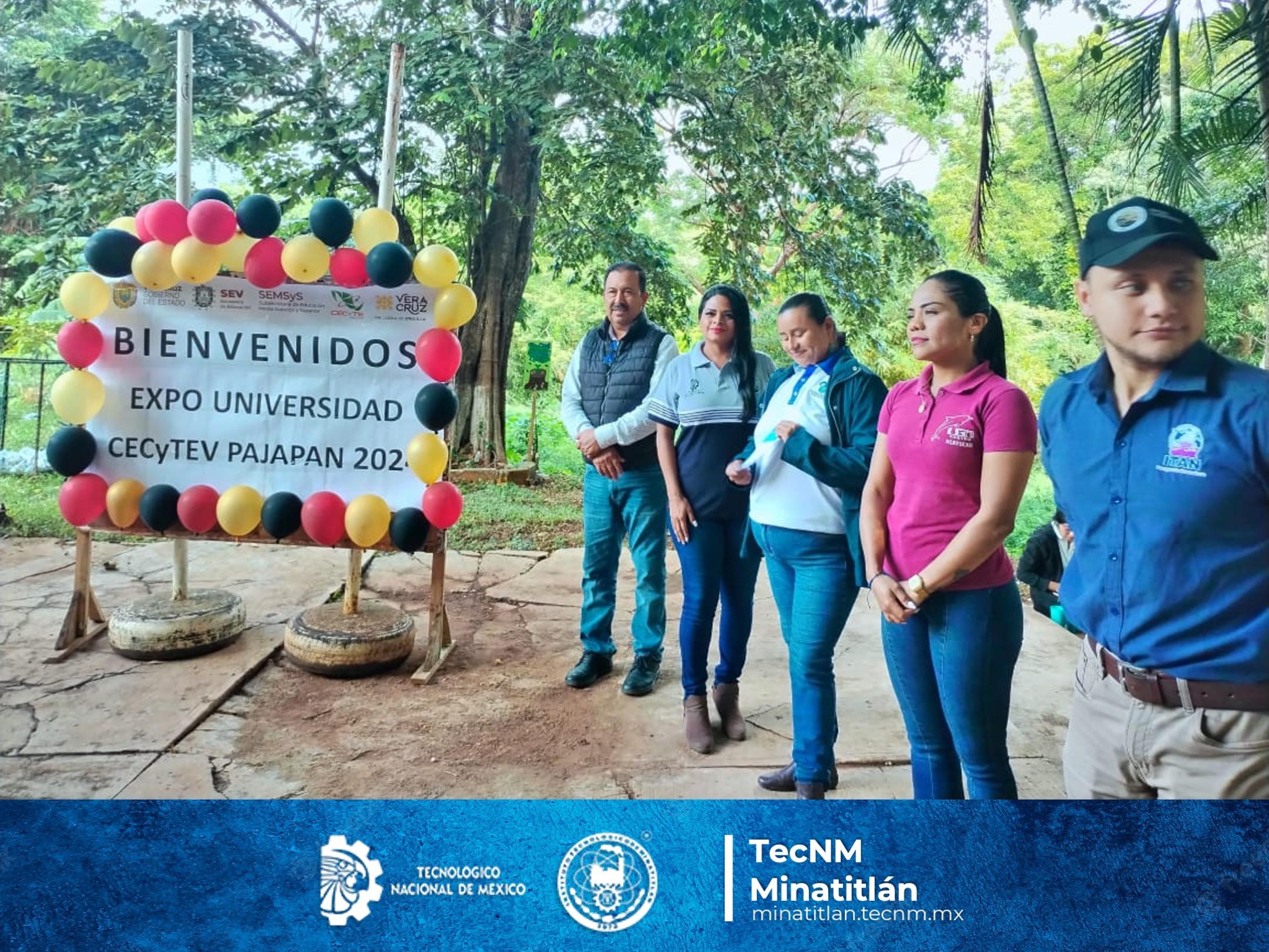 EL TECNOLÓGICO DE MINATITLÁN PARTICIPA EN LA “EXPO UNIVERSIDAD CECyTEV PAJAPAN 2024”