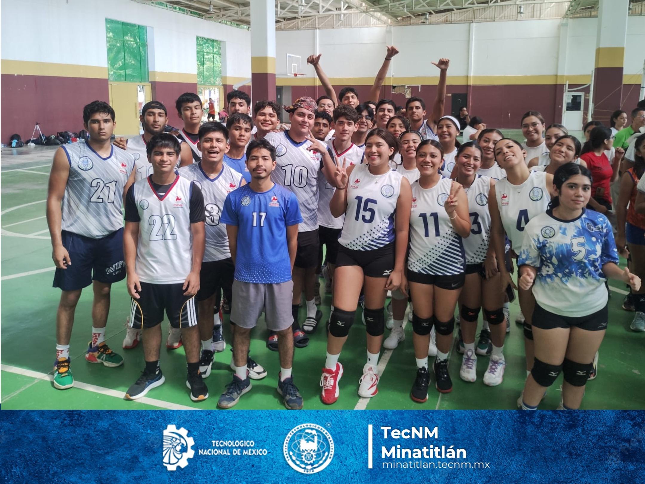 NUESTRAS SELECCIONES FEMENIL Y VARONIL DE VOLEIBOL DEL TEC DE MINATITLÁN PARTICIPAN EN LA SEGUNDA ETAPA DEL 3ER. CIRCUITO DE VOLEIBOL INTERTECNOLOGICOS ZONA SUR