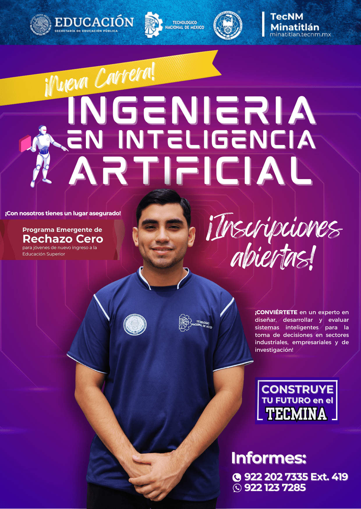 ¡ESTUDIA EN EL TECMINA INGENIERÍA EN INTELIGENCIA ARTIFICIAL!