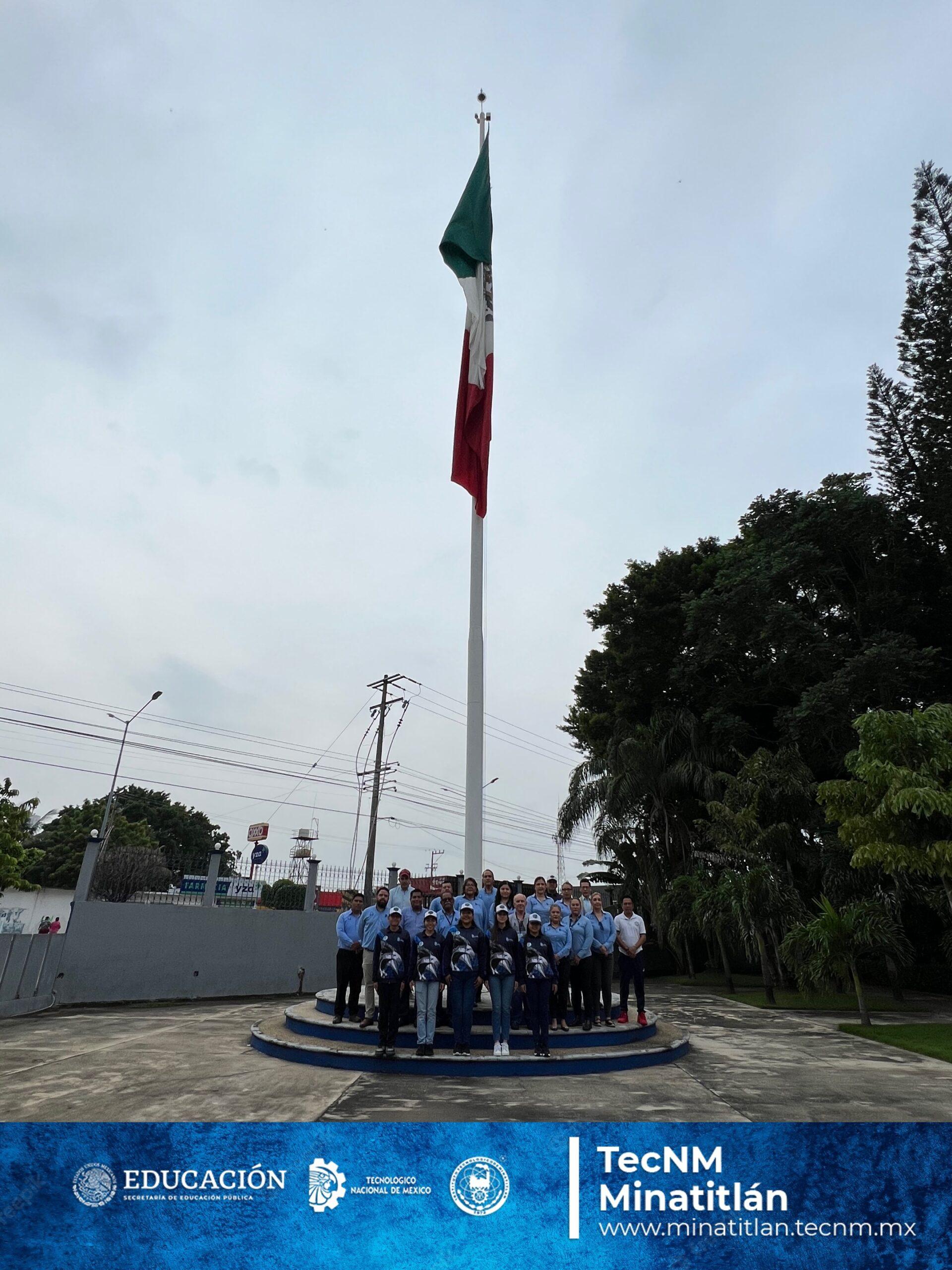 TECMINA INICIA CON ÉXITO EL SEMESTRE Y CELEBRA EL MES PATRIO CON CEREMONIA DE IZAMIENTO DE BANDERA