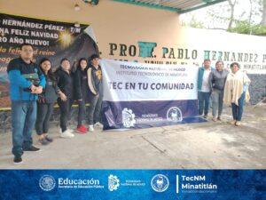 ESTUDIANTES DEL TECMINA IMPULSAN EL PROGRAMA “TEC EN TU COMUNIDAD” EN LA ESCUELA PRIMARIA PABLO HERNÁNDEZ DE MINATITLÁN