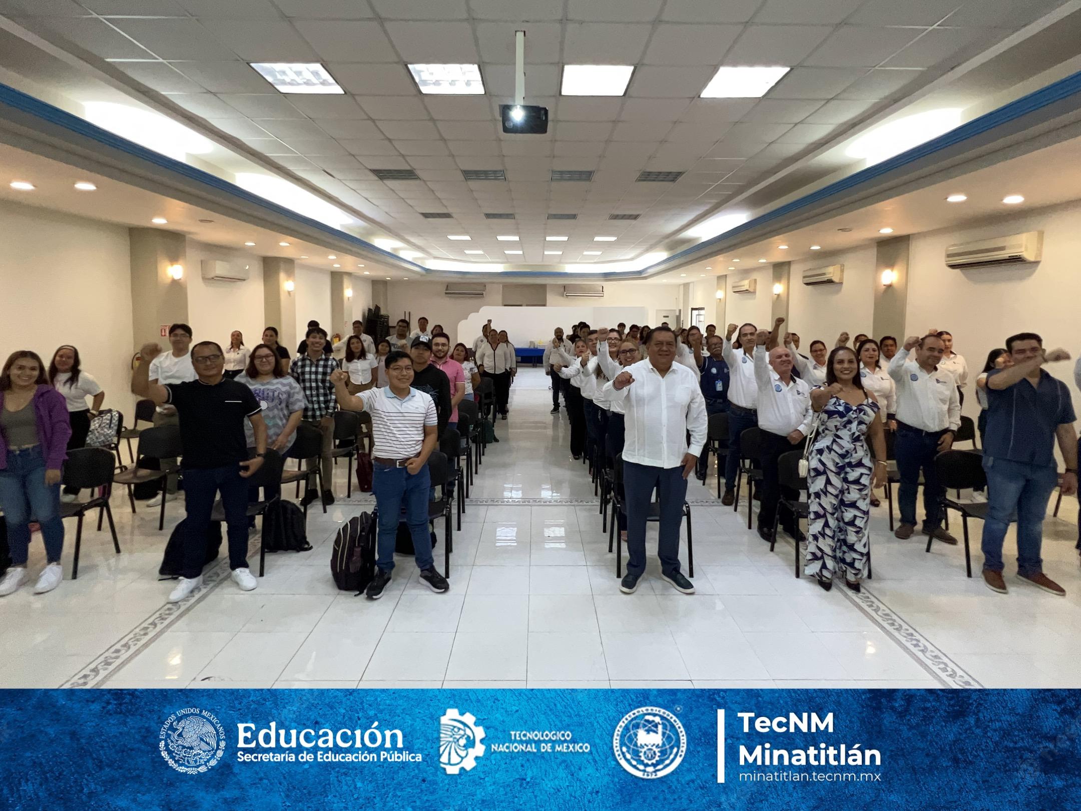 NUESTRO DIRECTOR DEL INSTITUTO TECNOLÓGICO DE MINATITLÁN PRESIDE LA CEREMONIA DE INICIO DE CURSOS DEL SEMESTRE ENERO-JUNIO 2025 EN MODALIDAD MIXTA