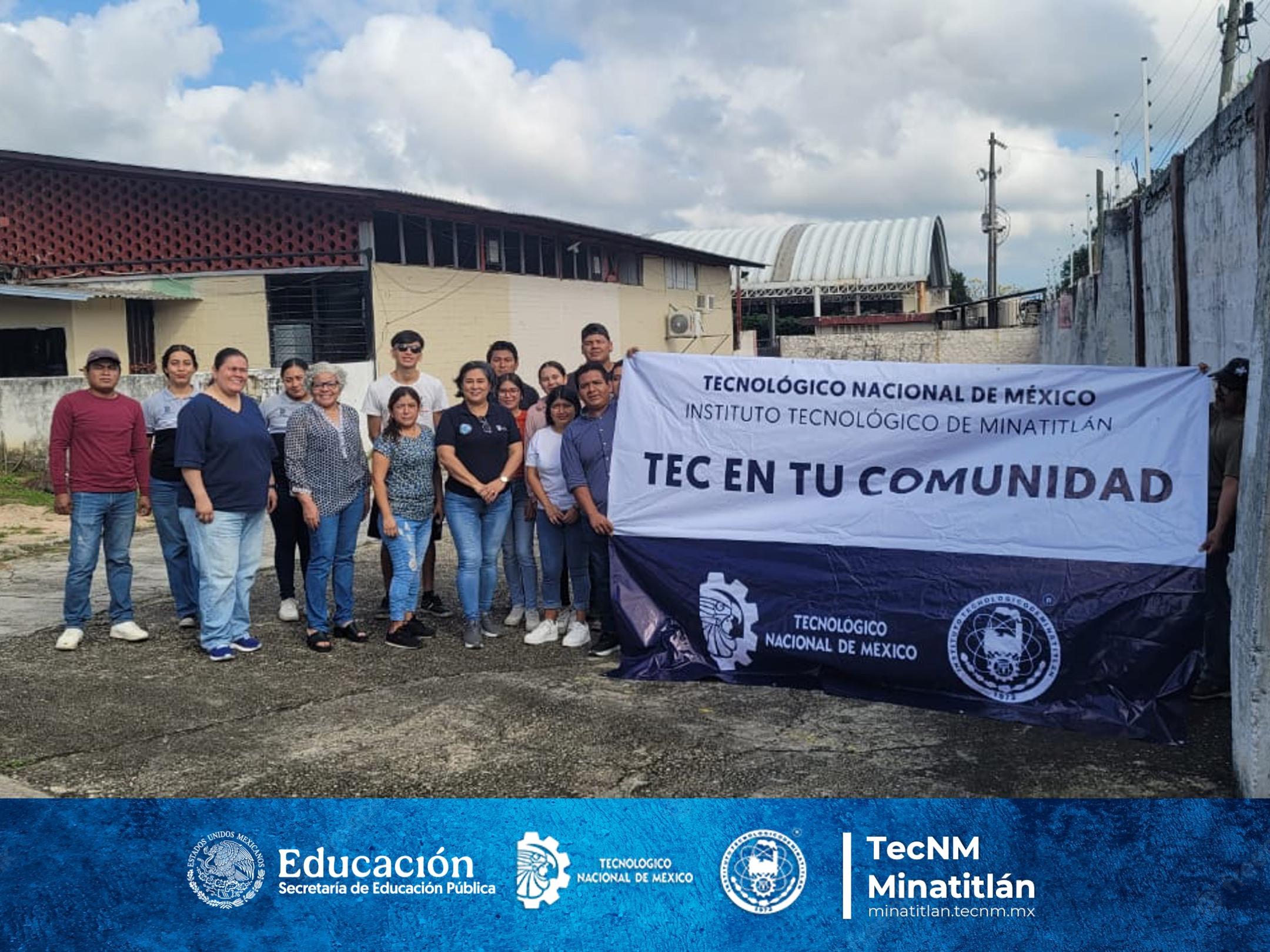 TEC EN TU COMUNIDAD: ESTUDIANTES DEL TECNOLÓGICO DE MINATITLÁN EMBELLECEN LA BARDA DE LA ETI NO. 8 PARA CONTRIBUIR AL BIENESTAR DE LA COMUNIDAD