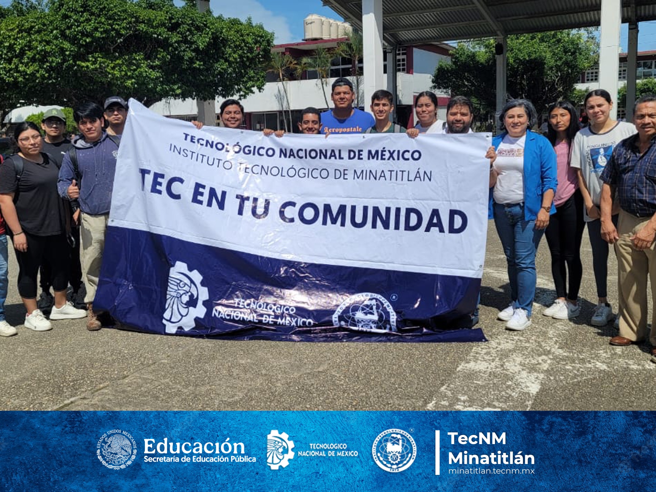 COMPROMISO SOCIAL: ESTUDIANTES DEL TECNOLÓGICO DE MINATITLÁN COLABORAN CON EL CBTIS NO. 213 EN LA CREACIÓN DE UN JARDÍN BOTÁNICO Y MURALES AMBIENTALES COMO PARTE DEL PROGRAMA “TEC EN TU COMUNIDAD”