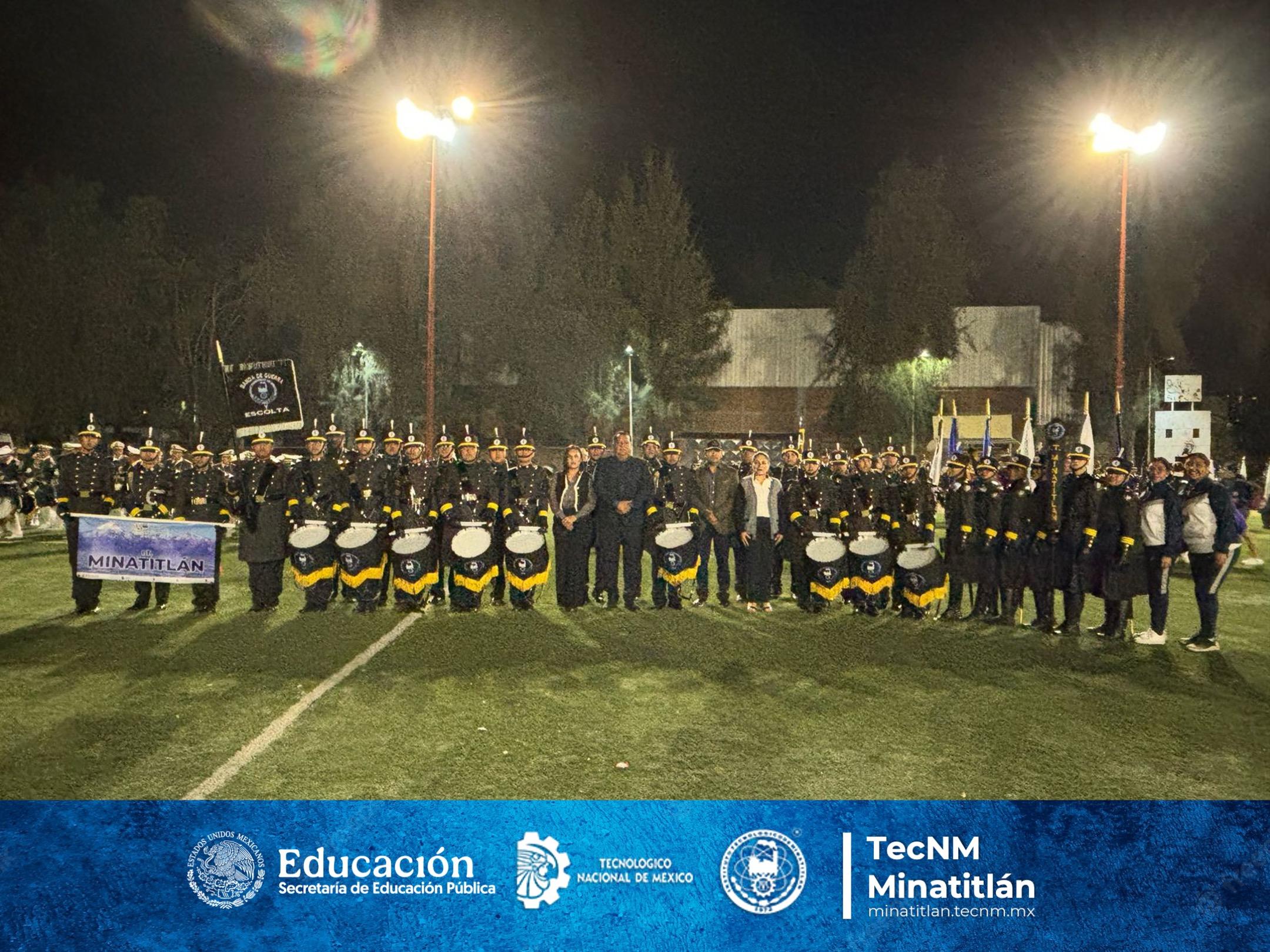 NUESTRA ESCOLTA Y BANDA DE GUERRA DEL INSTITUTO TECNOLÓGICO DE MINATITLÁN PARTICIPAN EN LA INAUGURACIÓN DEL XXX ENCUENTRO NACIONAL DE ESCOLTA Y BANDA DE GUERRA DEL TECNM