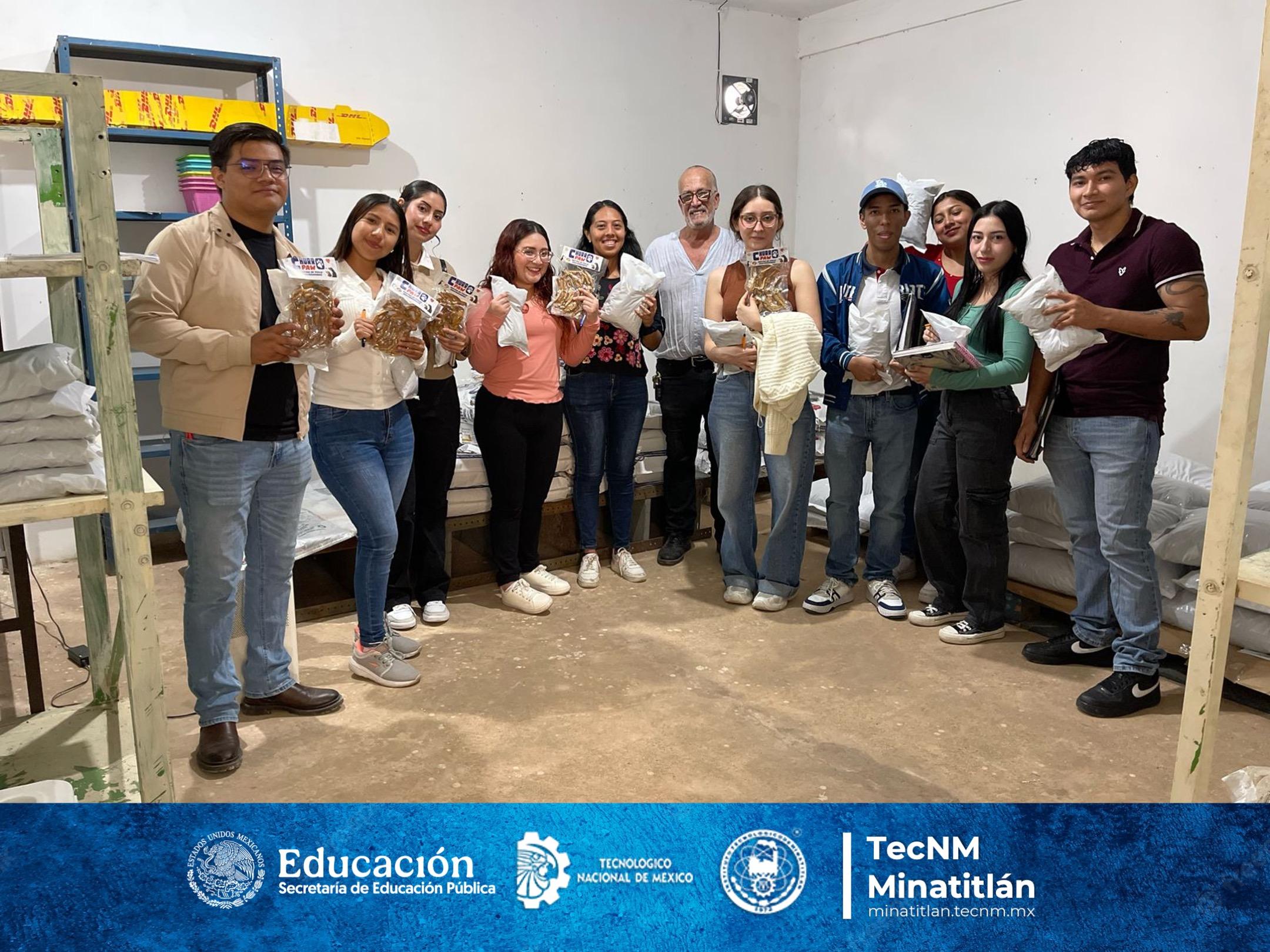 ESTUDIANTES DE INGENIERÍA EN GESTIÓN EMPRESARIAL DEL TECNOLÓGICO DE MINATITLÁN REALIZAN VISITA INDUSTRIAL A LA EMPRESA “ACUITEC”