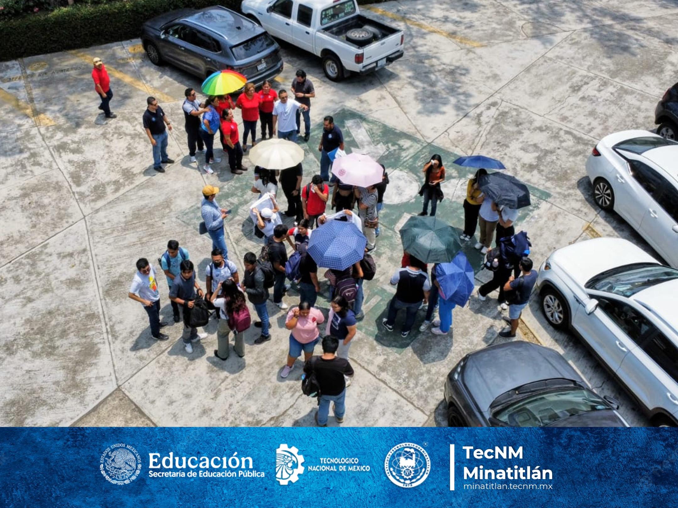 CON GRAN ÉXITO EL TECNOLÓGICO DE MINATITLÁN PARTICIPA EN EL PRIMER SIMULACRO NACIONAL POR SISMO 2025