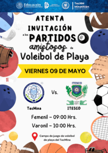 VIERNES DE VOLEIBOL DE PLAYA EN EL TECMINA