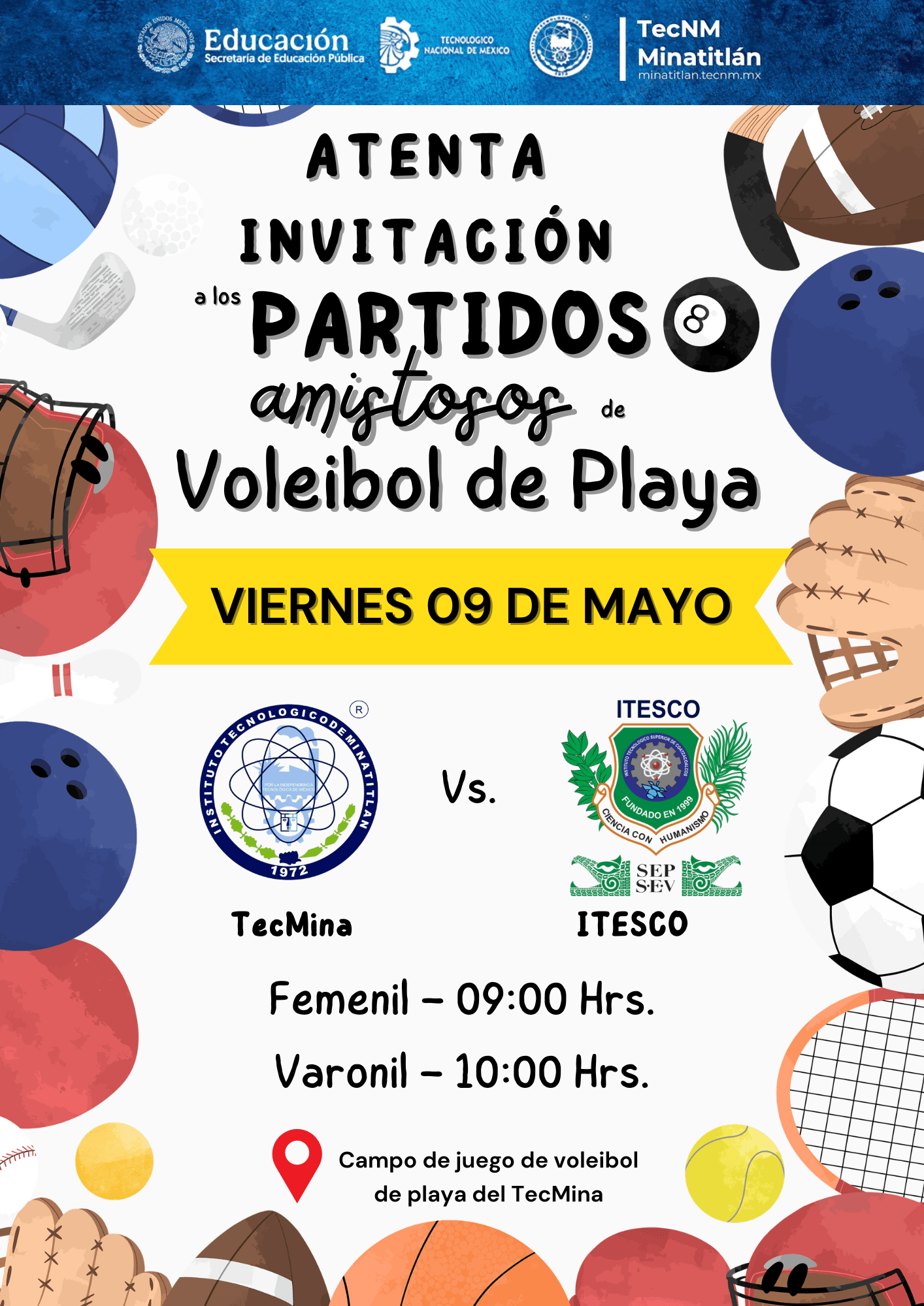 VIERNES DE VOLEIBOL DE PLAYA EN EL TECMINA