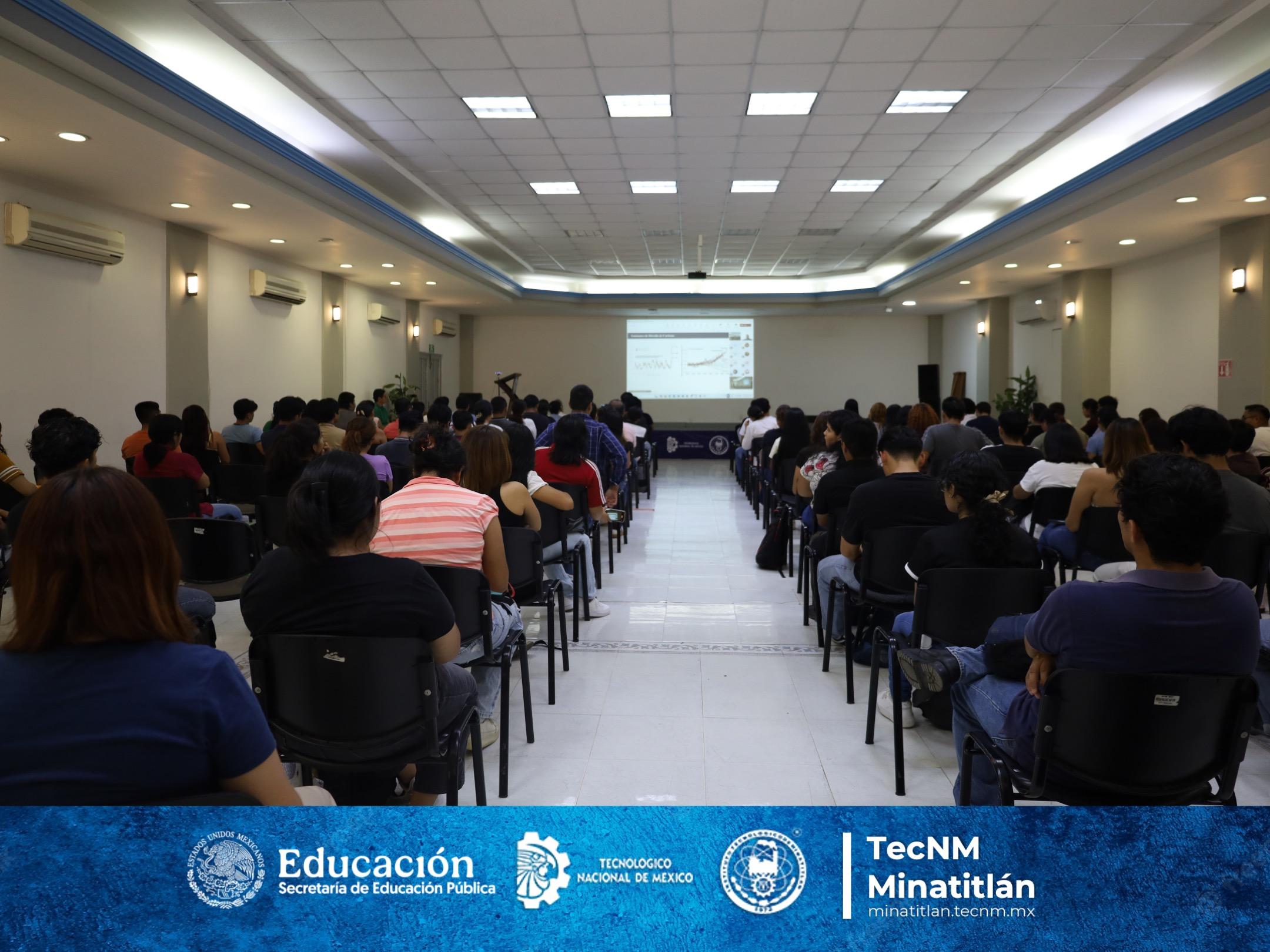 EL TECNOLÓGICO DE MINATITLÁN REALIZA IMPORTANTE CONFERENCIA SOBRE TECNOLOGÍAS PARA CAPTURA DE CARBONO Y RECUPERACIÓN MEJORADA DE HIDROCARBUROS