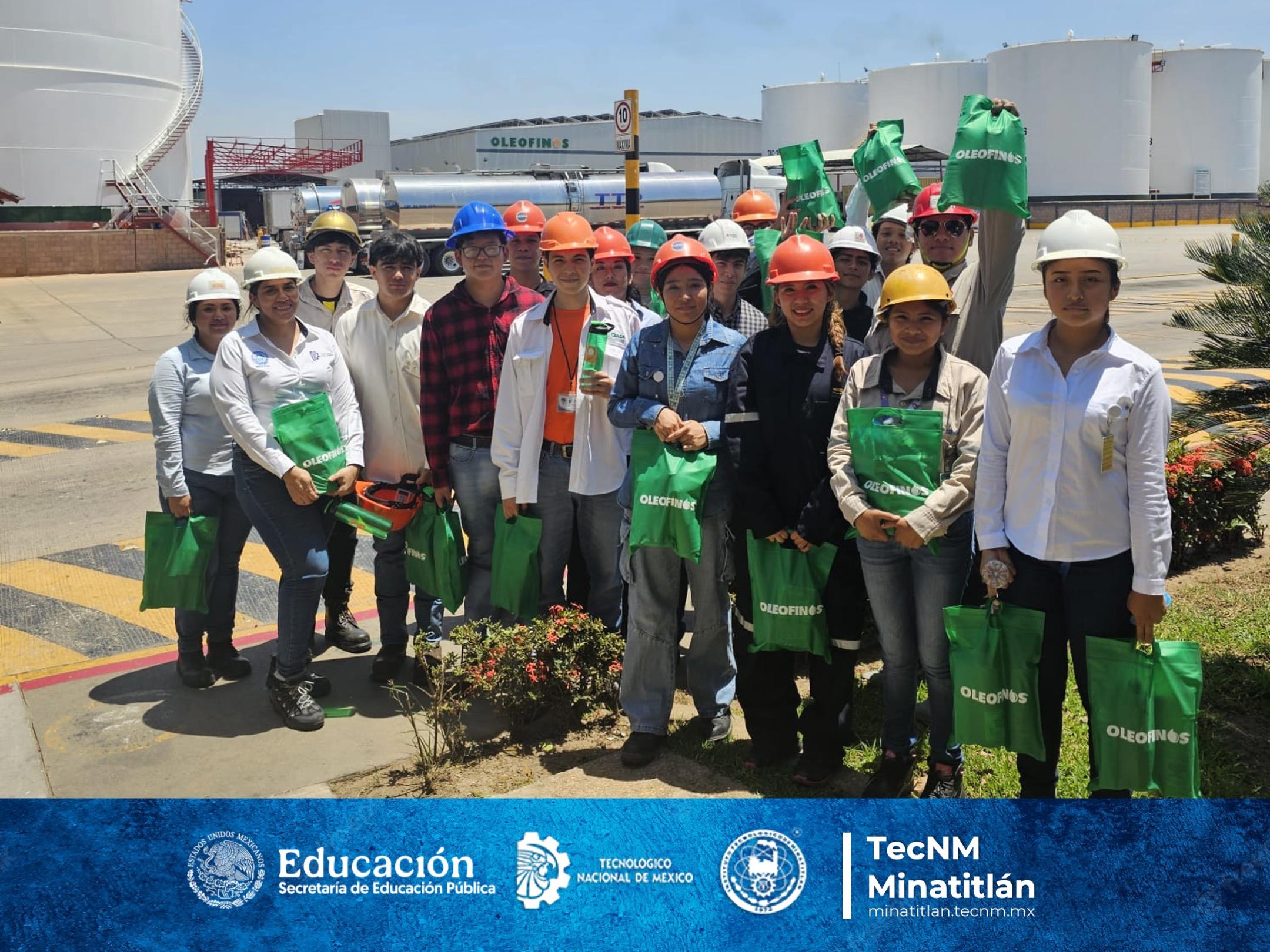 ESTUDIANTES DE INGENIERÍA INDUSTRIAL DEL TECNOLÓGICO DE MINATITLÁN REALIZAN VISITA INDUSTRIAL A LA EMPRESA “INDUSTRIALIZADORA OLEOFINOS”