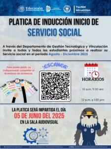 PLÁTICA DE SERVICIO SOCIAL (PERIODO AGOSTO – DICIEMBRE 2025)