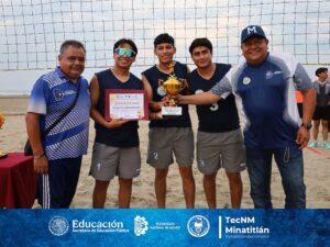 ENPD 2025: VOLEIBOL DE PLAYA VARONIL DEL TECMINA ES SUBCAPEÓN