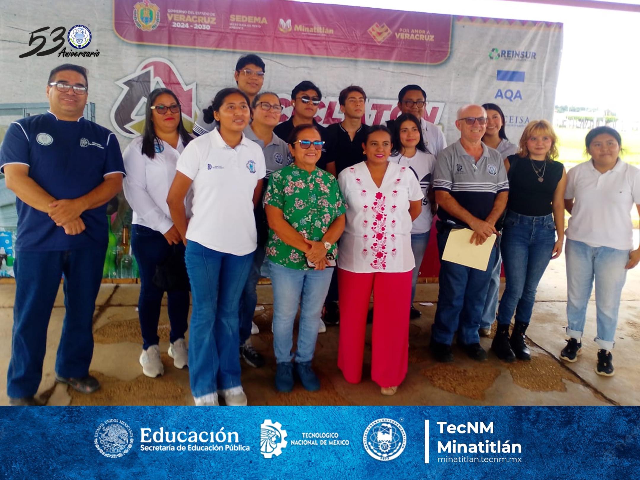 TEC MINATITLÁN SE SUMA AL “RECICLATÓN ECOFEST REGIÓN OLMECA” IMPULSANDO UNA CULTURA DE SUSTENTABILIDAD EN LA REGIÓN