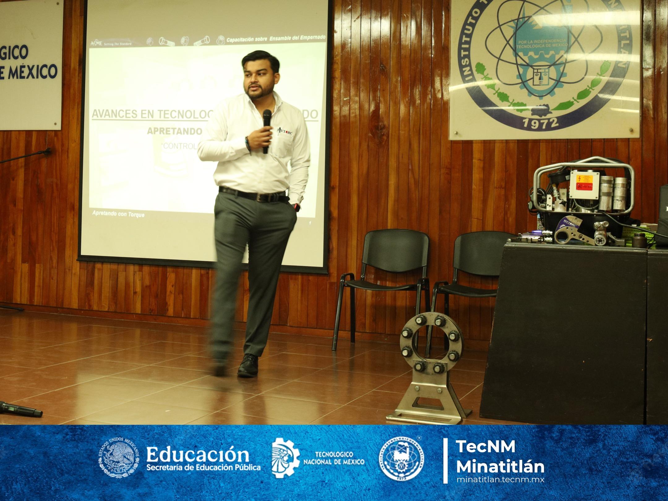 TECNOLÓGICO DE MINATITLÁN REALIZA IMPORTANTE CURSO “CÁLCULO DE TORQUE” DIRIGIDO A DOCENTES Y ESTUDIANTES
