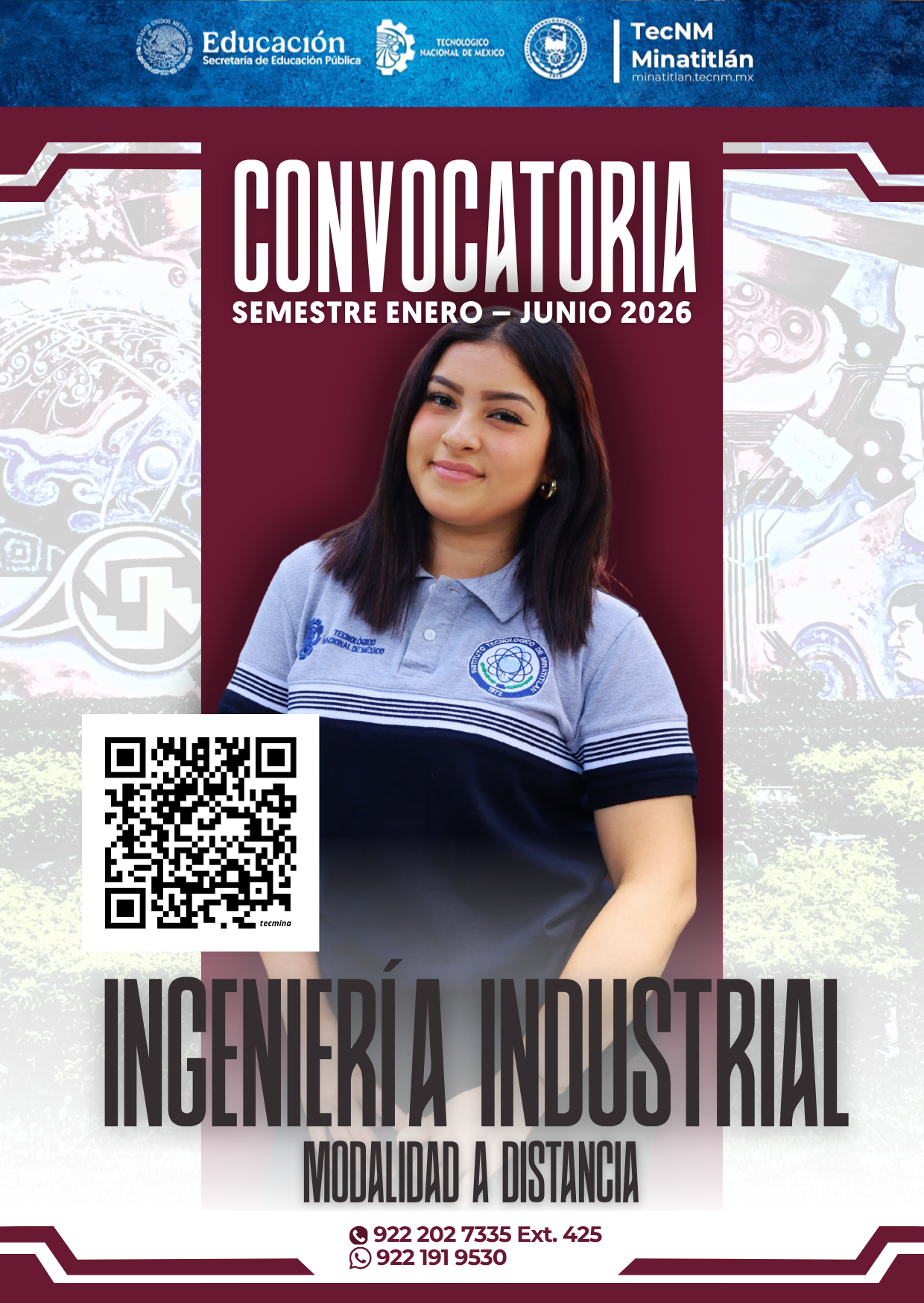 CONVOCATORIA: INGENIERÍA INDUSTRIAL MODALIDAD A DISTANCIA (PERIODO ENERO – JUNIO 2026)