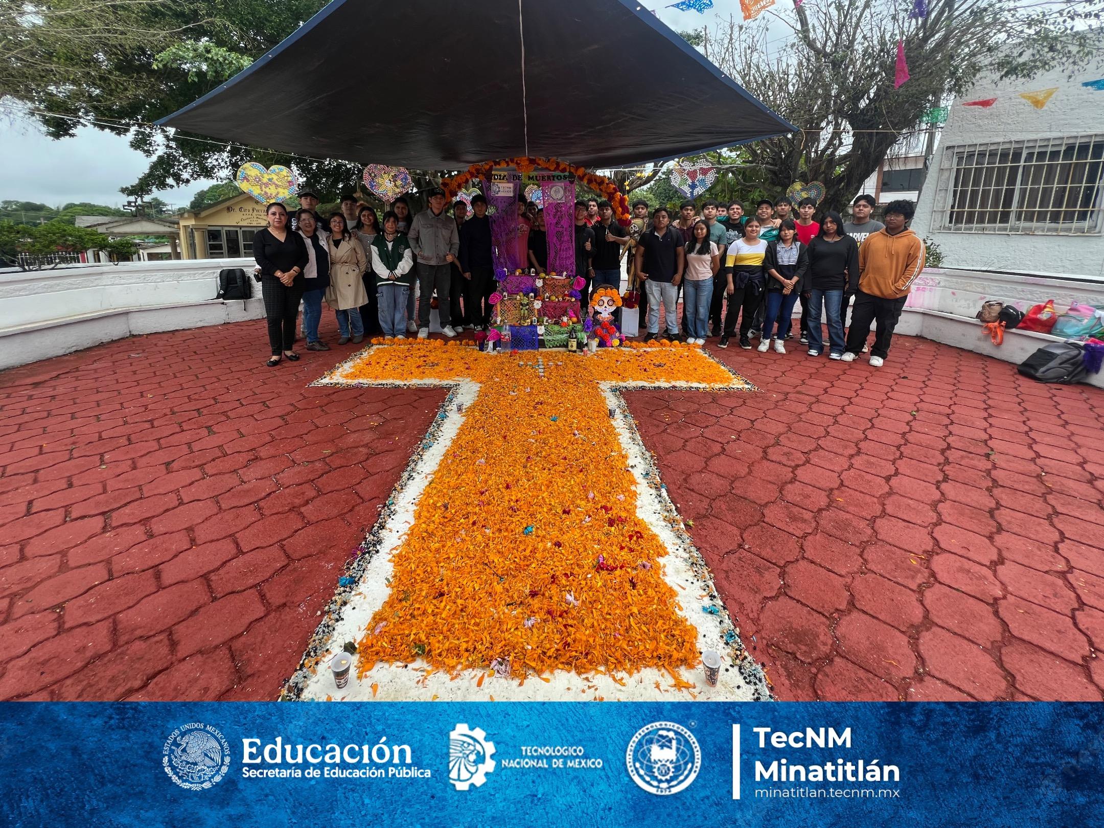 ESTUDIANTES DEL TECNOLÓGICO DE MINATITLÁN CONTRIBUYEN AL RESCATE DE NUESTRAS TRADICIONES EN LOS PANTEONES MUNICIPALES