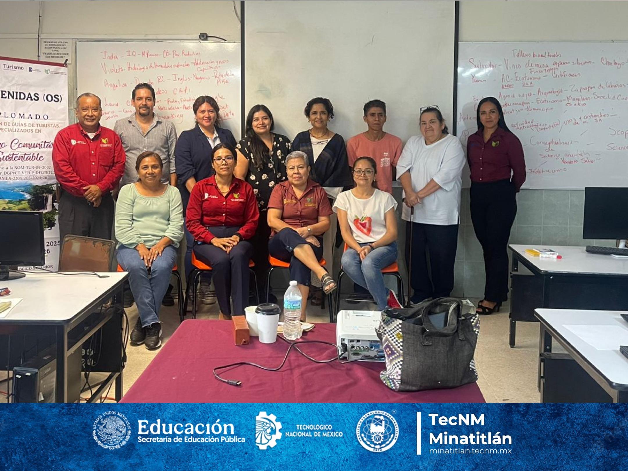 EL TECNOLÓGICO DE MINATITLÁN PARTICIPA EN EL DIPLOMADO PARA GUÍA DE TURISTAS ESPECIALIZADO EN TURISMO COMUNITARIO SUSTENTABLE