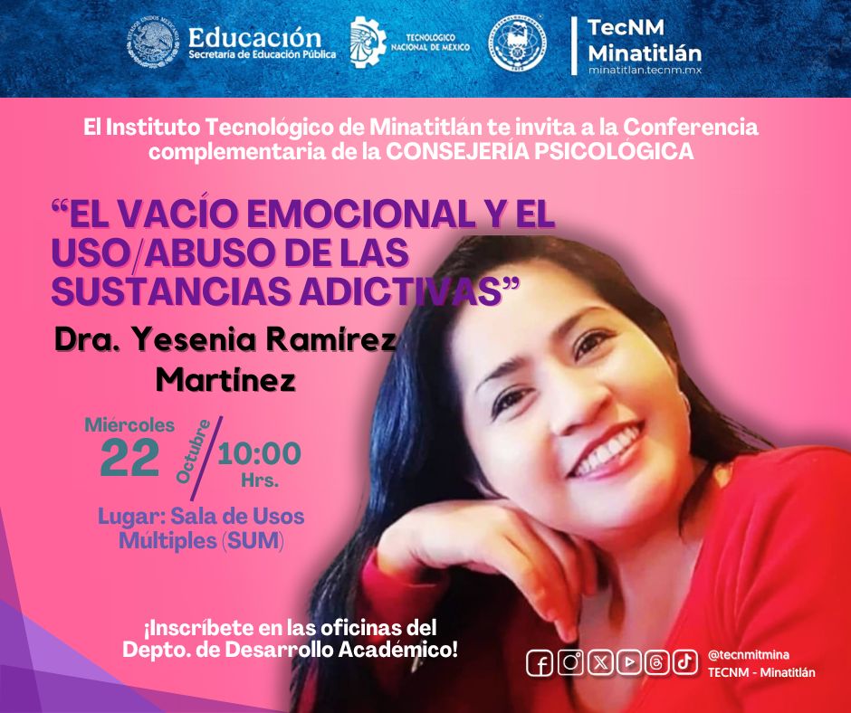 CONFERENCIAS COMPLEMENTARIAS DE LA CONSEJERÍA PSICOLÓGICA