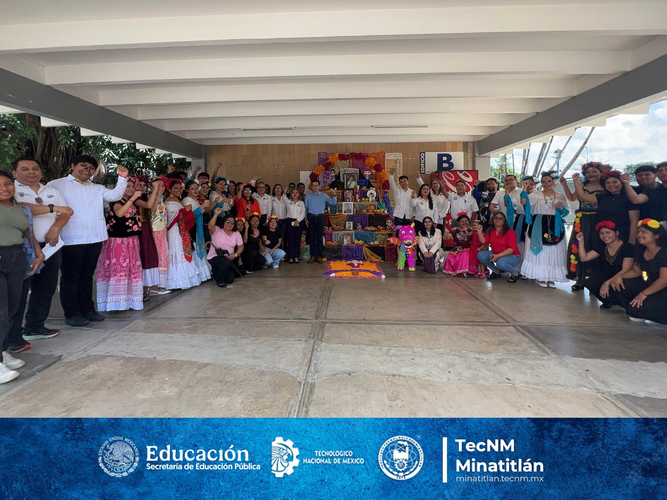EL TECNOLÓGICO DE MINATITLÁN HONRAMOS A NUESTROS SERES QUERIDOS CON LA PRESENTACIÓN DE NUESTRO TRADICIONAL ALTAR DE MUERTOS