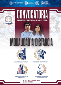 ESTUDIA EN EL TECMINA EN LA MODALIDAD VIRTUAL (A DISTANCIA)