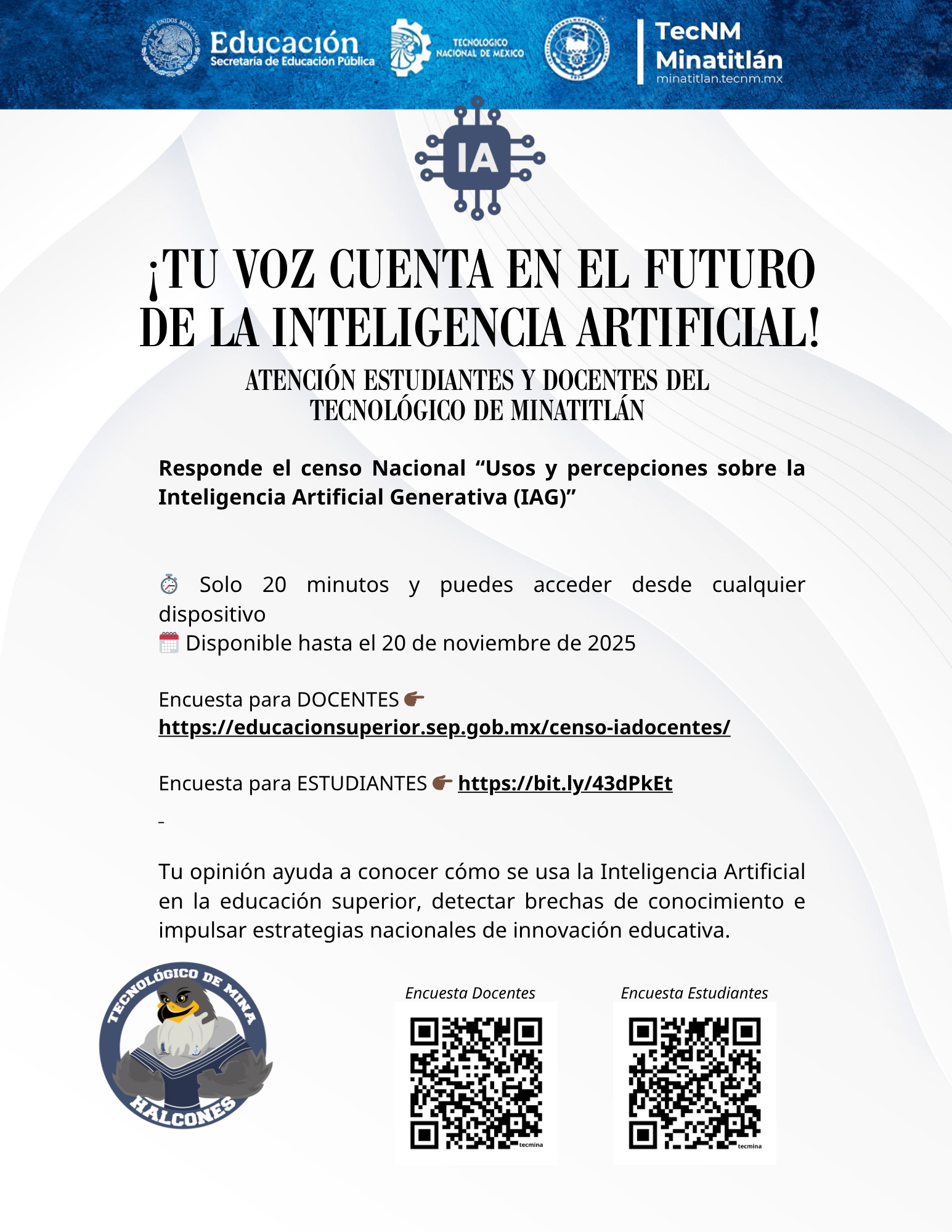 PARTICIPA EN EL CENSO NACIONAL “USOS Y PERCEPCIONES SOBRE LA IA GENERATIVA”