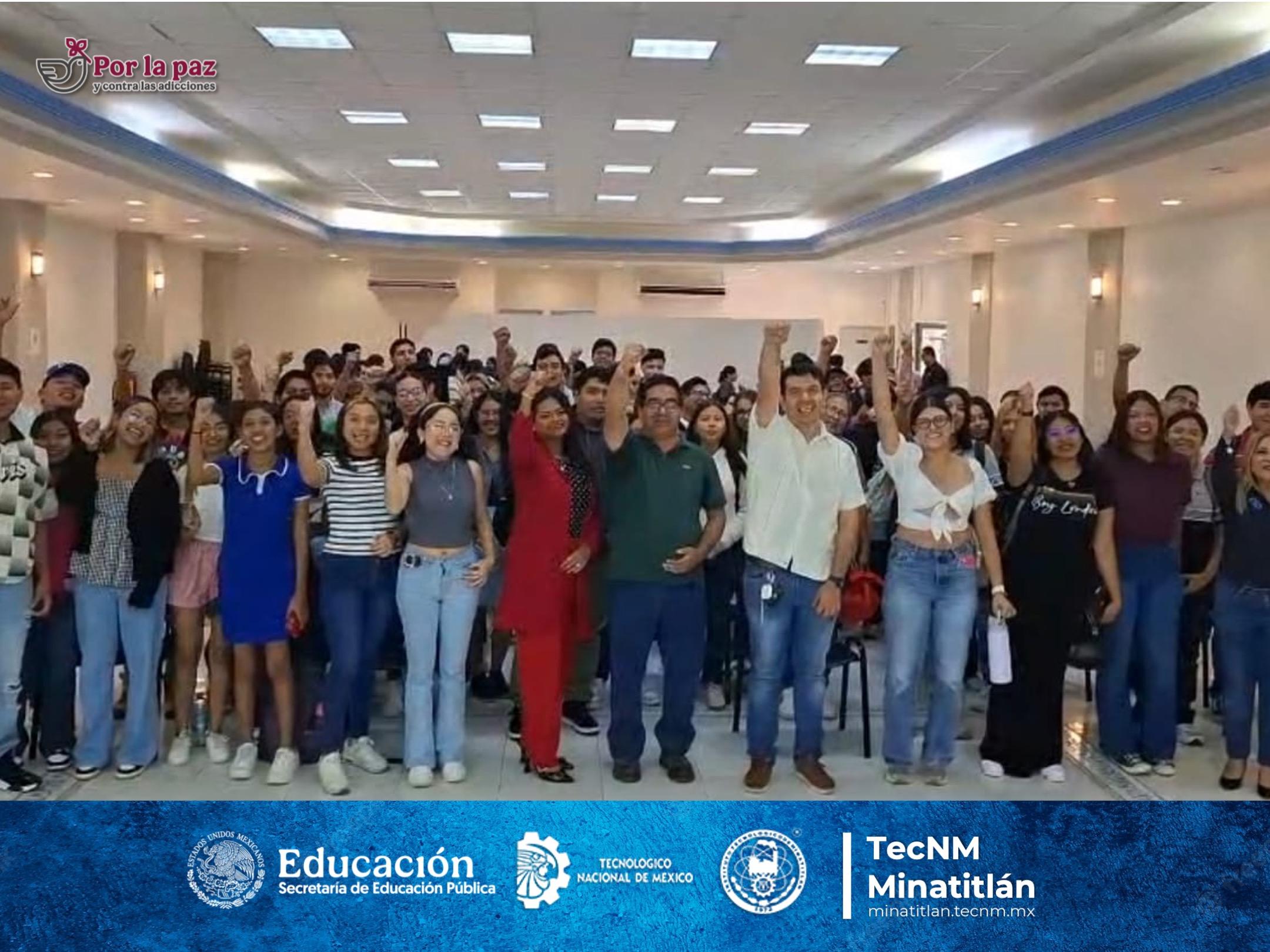 TECNOLÓGICO DE MINATITLÁN SE SUMA A LA JORNADA NACIONAL POR LA PAZ Y CONTRA LAS ADICCIONES