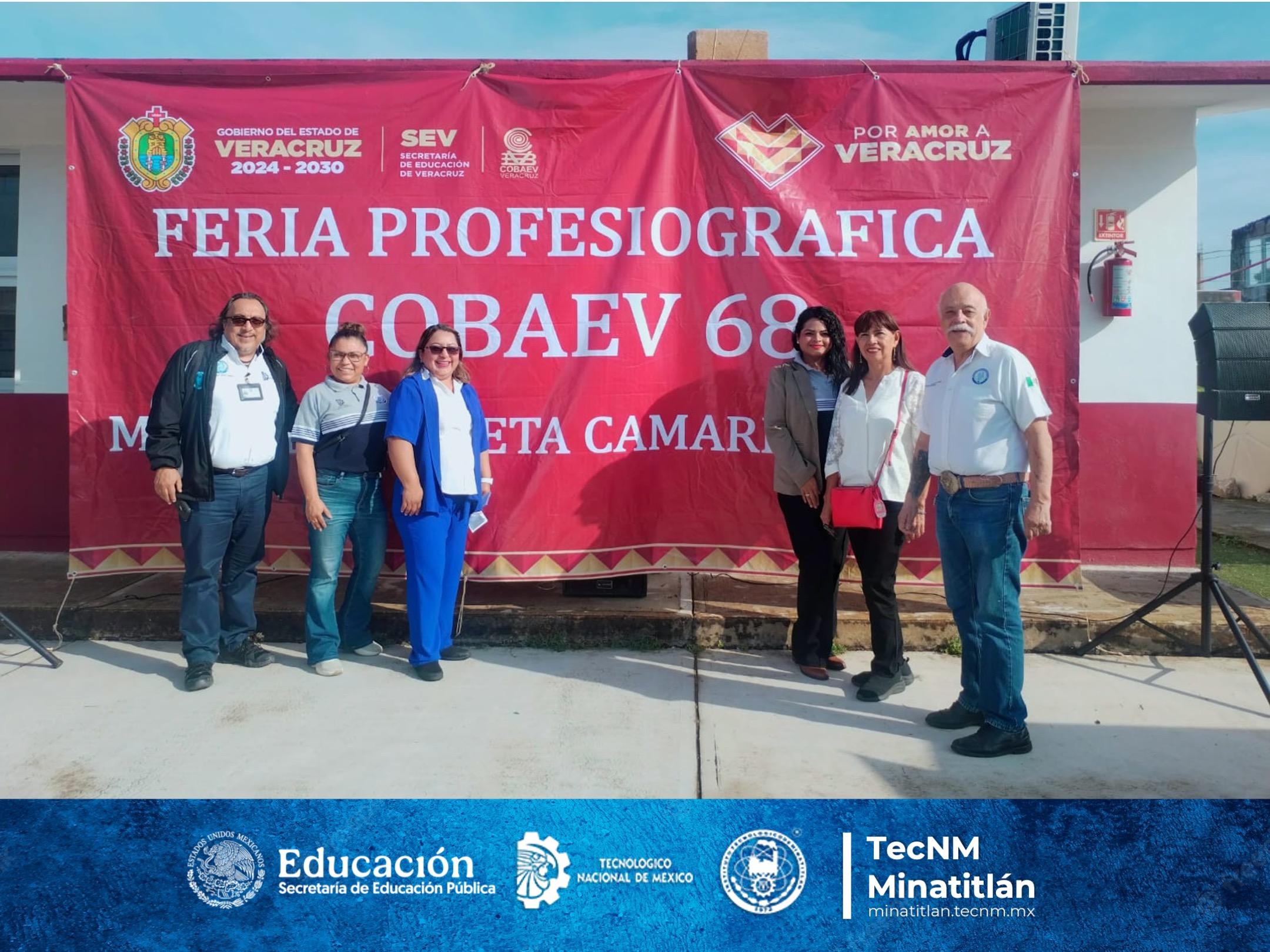 INSTITUTO TECNOLÓGICO DE MINATITLÁN PARTICIPA EN LA FERIA PROFESIOGRÁFICA DEL COBAEV PLANTEL 68 DE COATZACOALCOS