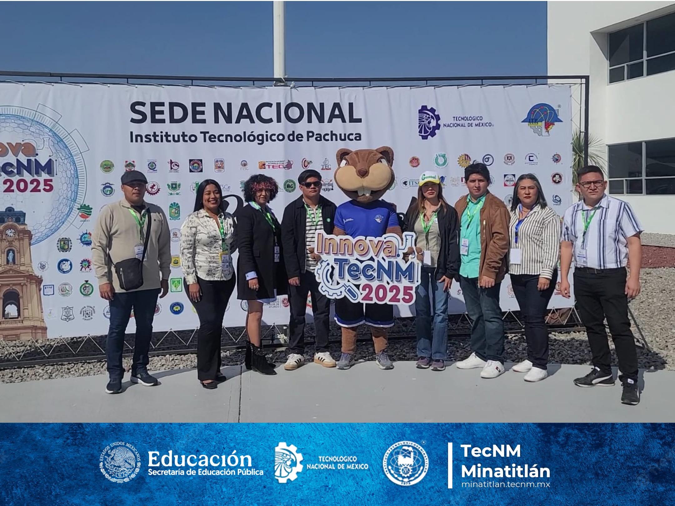 DELEGACIÓN DEL TECNOLÓGICO DE MINATITLÁN COMPLETA UN PRODUCTIVO PRIMER DÍA DE ACTIVIDADES EN INNOVATECNM 2025