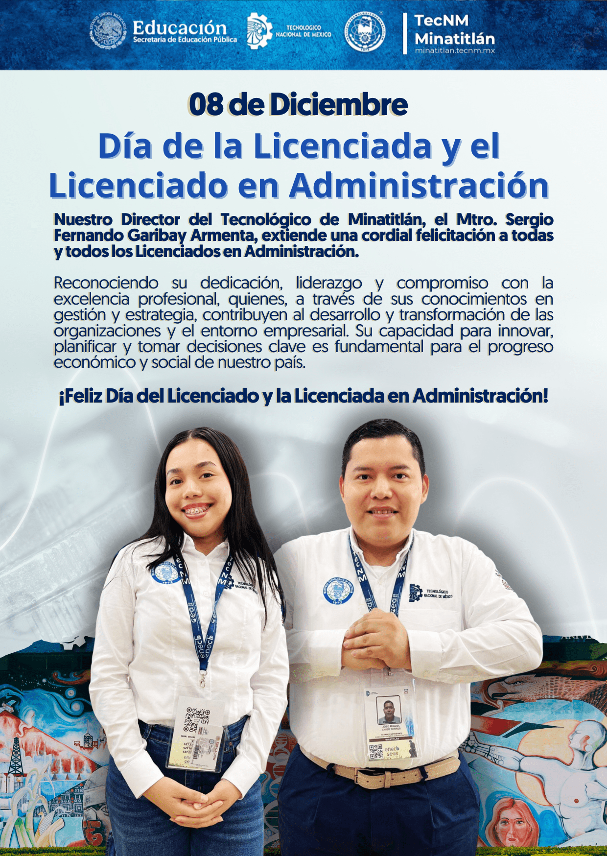 ¡FELIZ DÍA DE LA LICENCIADA Y EL LICENCIADO EN ADMINISTRACIÓN!