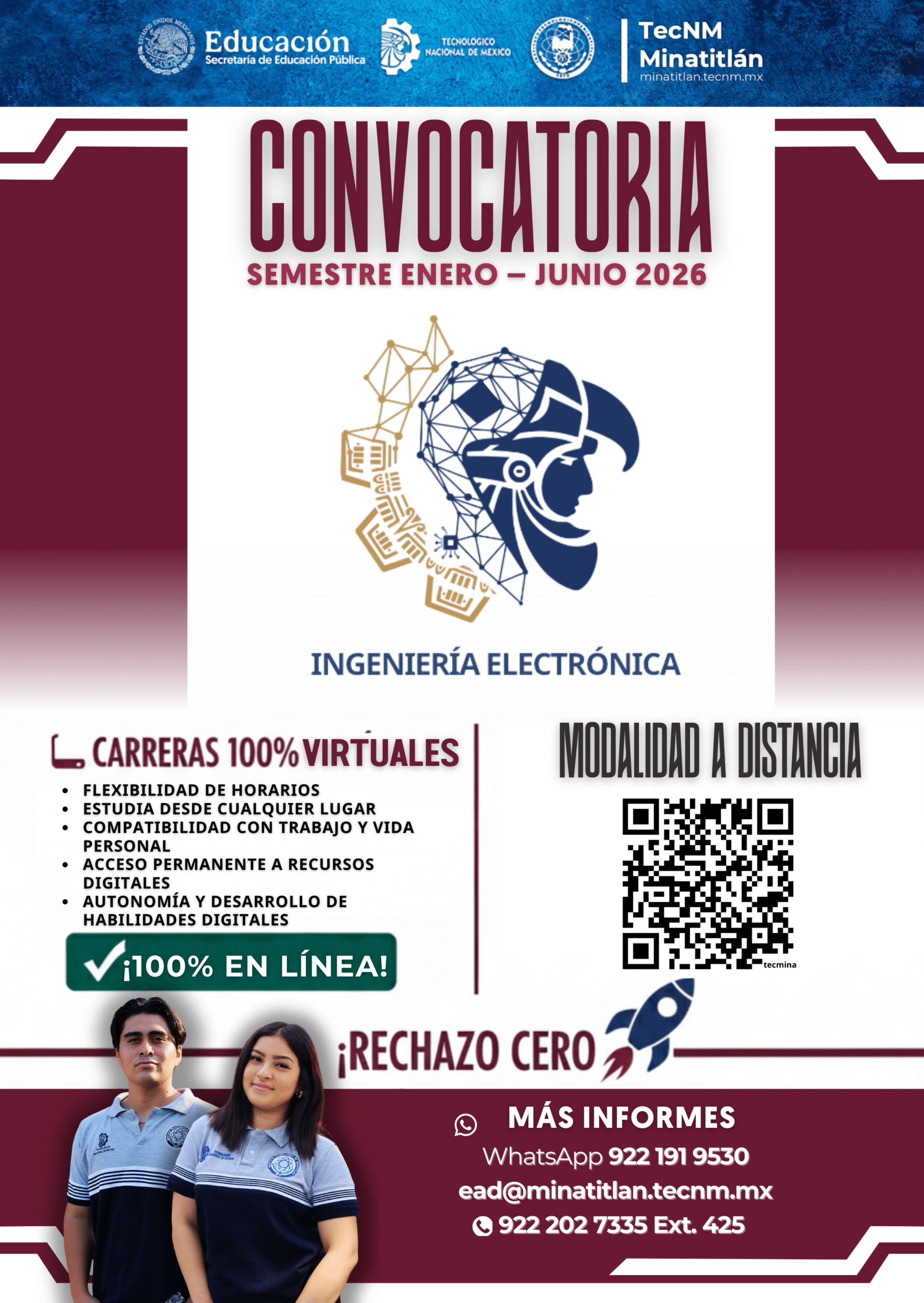 ¡ESTUDIA A TU RITMO. CRECE SIN LÍMITES EN EL TECMINA!