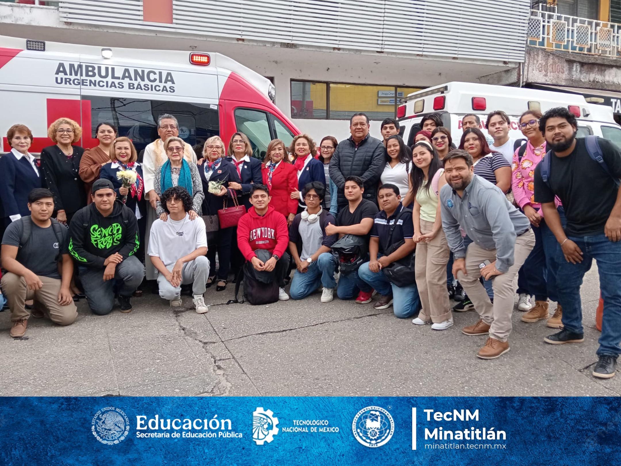 TECNOLÓGICO DE MINATITLÁN REFRENDAMOS NUESTRO COMPROMISO SOCIAL EN ACTO PROTOCOLARIO DE ENTREGA DE AMBULANCIA A LA CRUZ ROJA