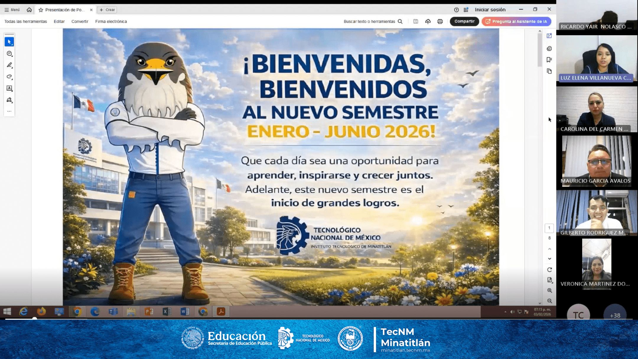 BIENVENIDA OFICIAL DEL TECNOLÓGICO DE MINATITLÁN A LOS ESTUDIANTES DE LA MODALIDAD A DISTANCIA CORRESPONIENTE AL CICLO ESCOLAR 2026