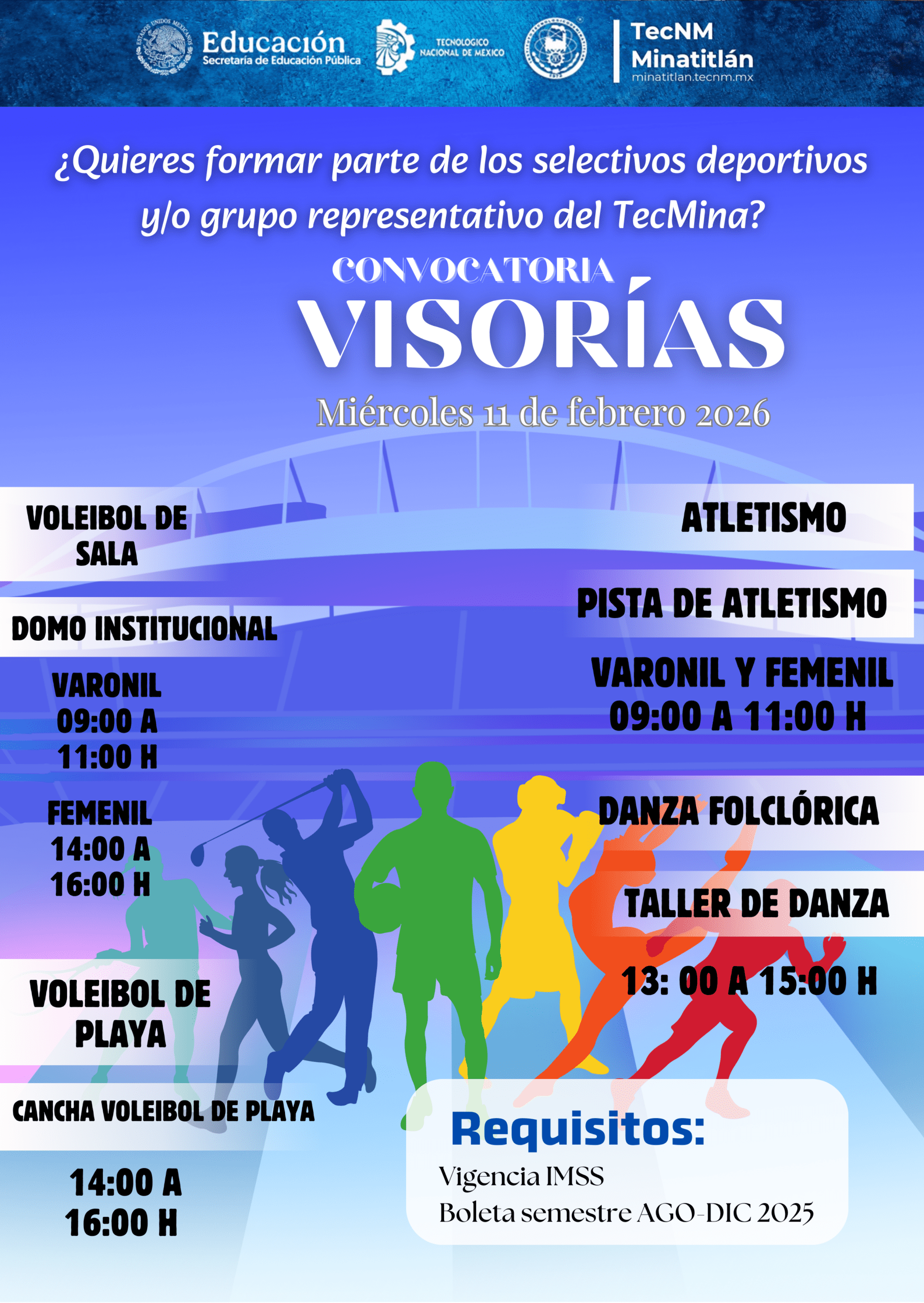 ¡VISORÍAS TECMINA 2026!