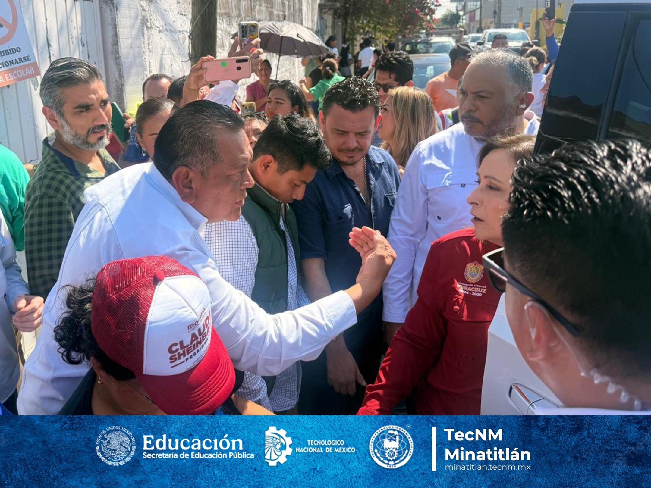 NUESTRO DIRECTOR DEL INSTITUTO TECNOLÓGICO DE MINATITLÁN GESTIONA DIÁLOGO CON NUESTRA GOBERNADORA LA ING. ROCÍO NAHLE GARCIA PARA LOS TECNOLÓGICOS FEDERALES DEL ESTADO DE VERACRUZ